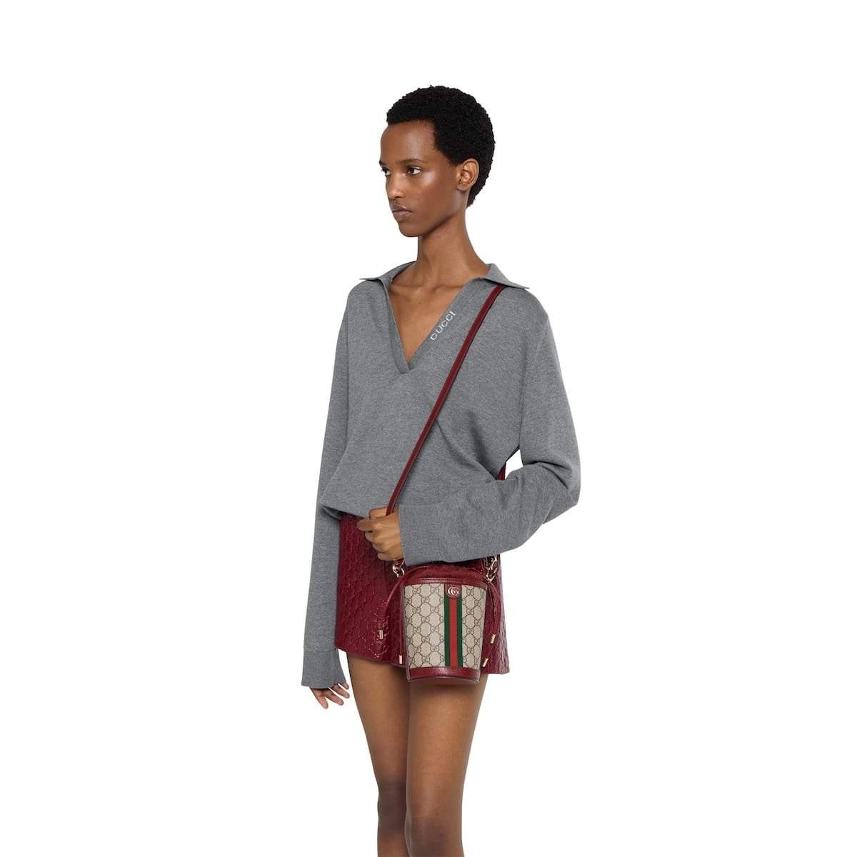 Gvc*1 Ophidia mini bucket bag