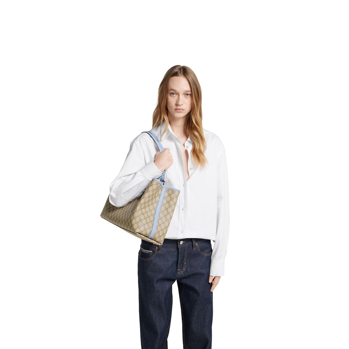 Gvc*1 Emblem large tote bag