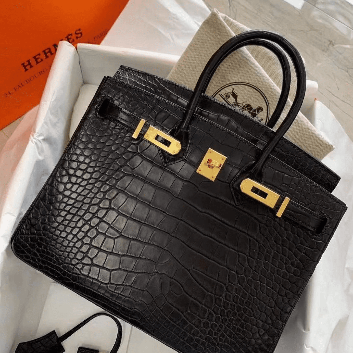 H**me5 Birkin 30 Black