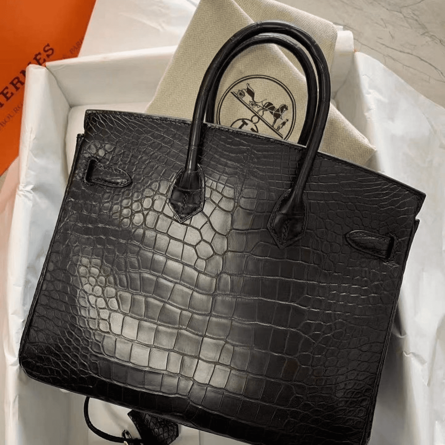H**me5 Birkin 30 Black