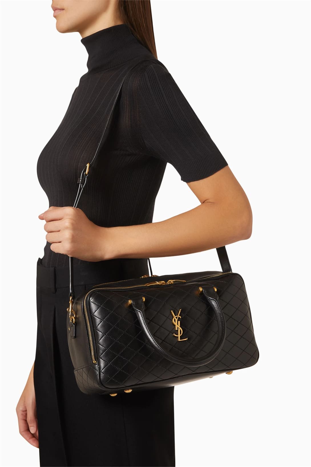 Sa1nt Lau*ntOUT Lyia Duffle Bag in Quilted Lambskin