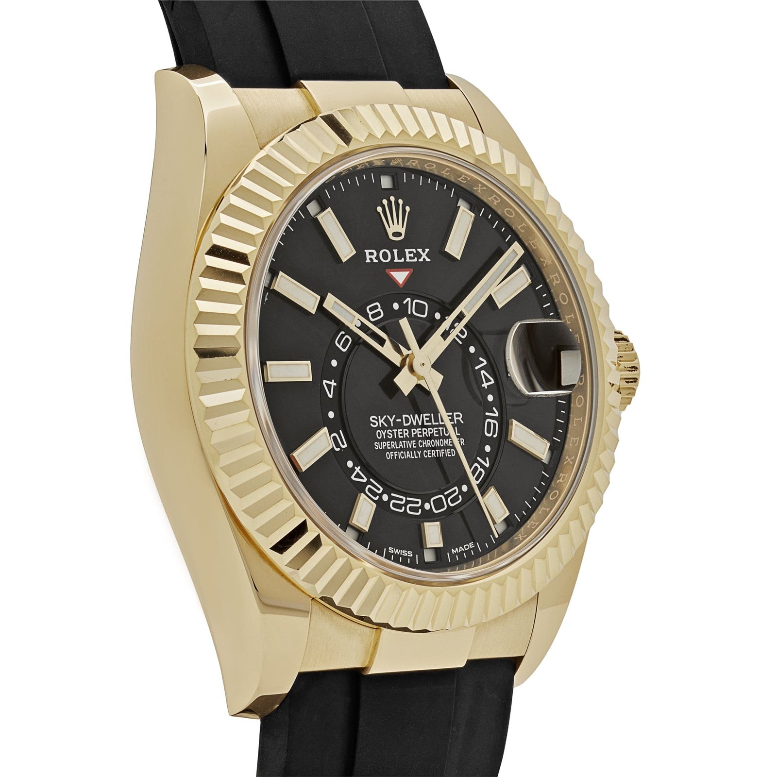 R01ex Sky-Dweller 336238 Yellow Gold  Bright Black Dial (2024)