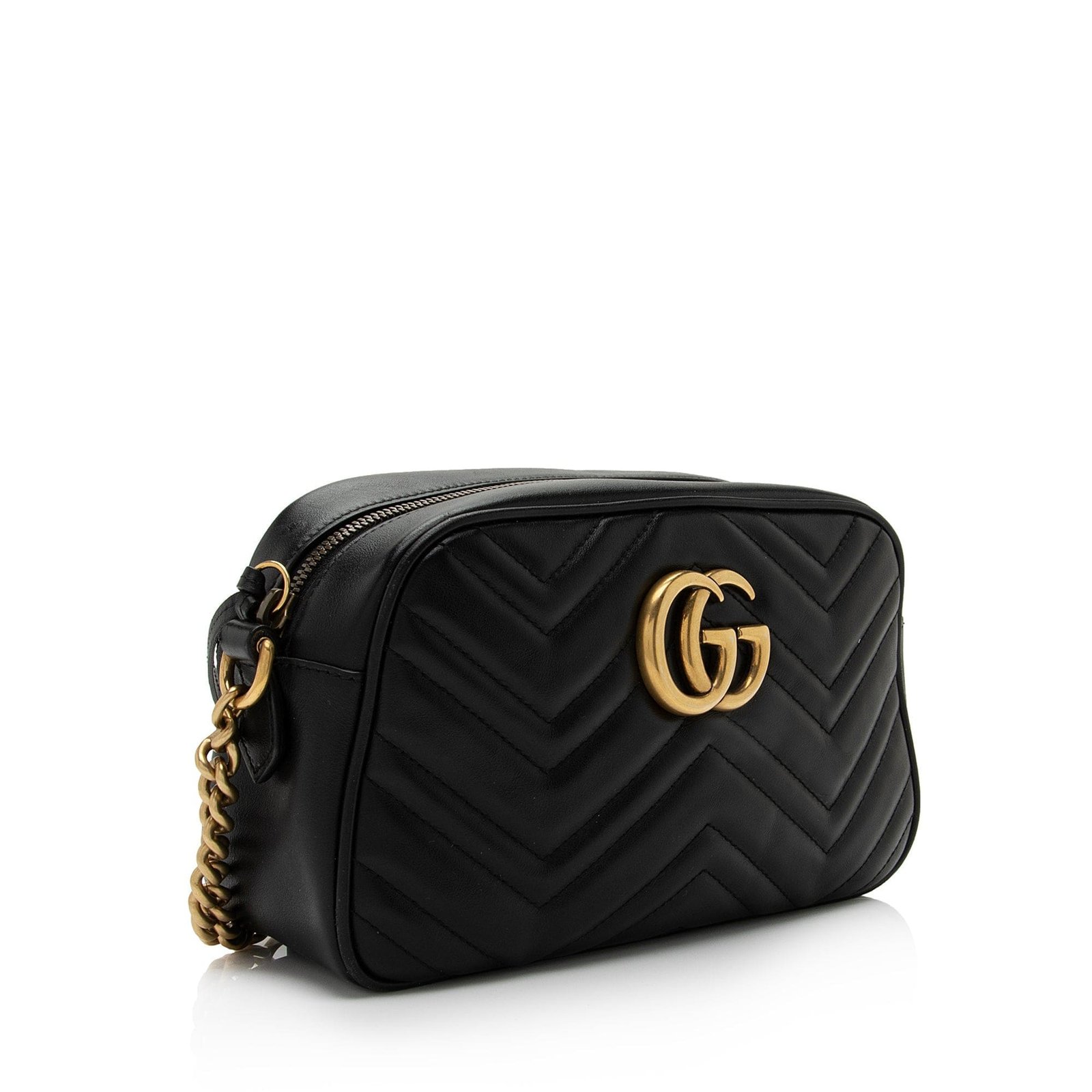 Gvc*1 Matelasse Leather GG Marmont Small Shoulder Bag (SHF-8WEwIl)