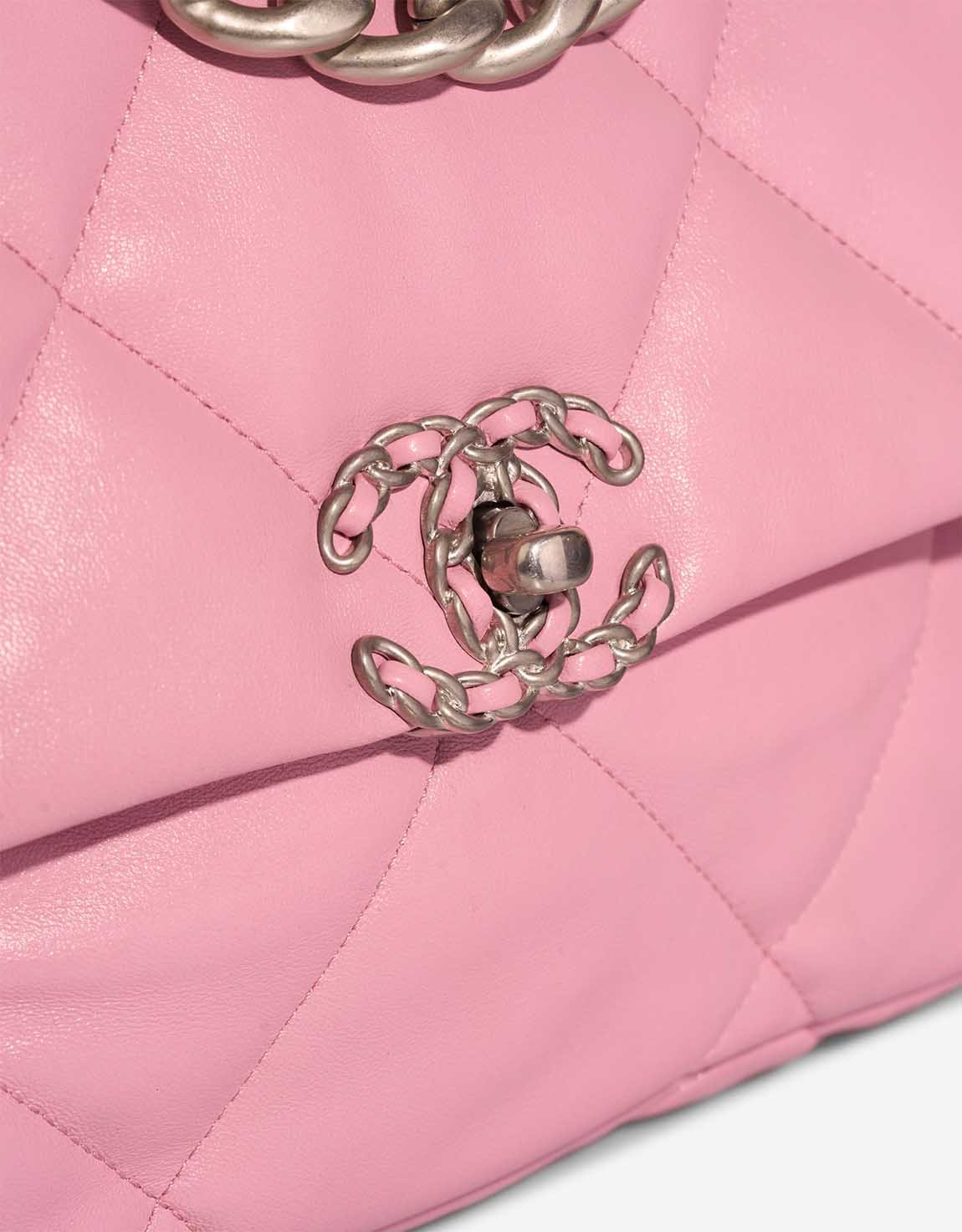 Ch**el 19 Large Flap Bag Lamb Pink