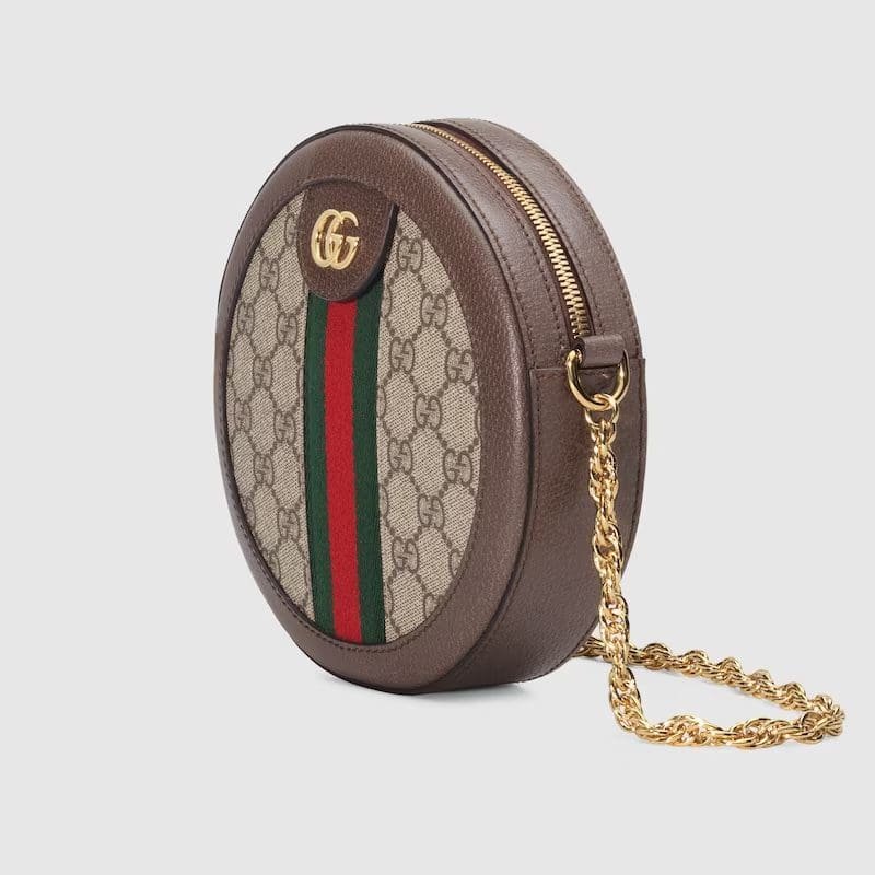 Gvc*1 OPHIDIA MINI GG ROUND SHOULDER BAG