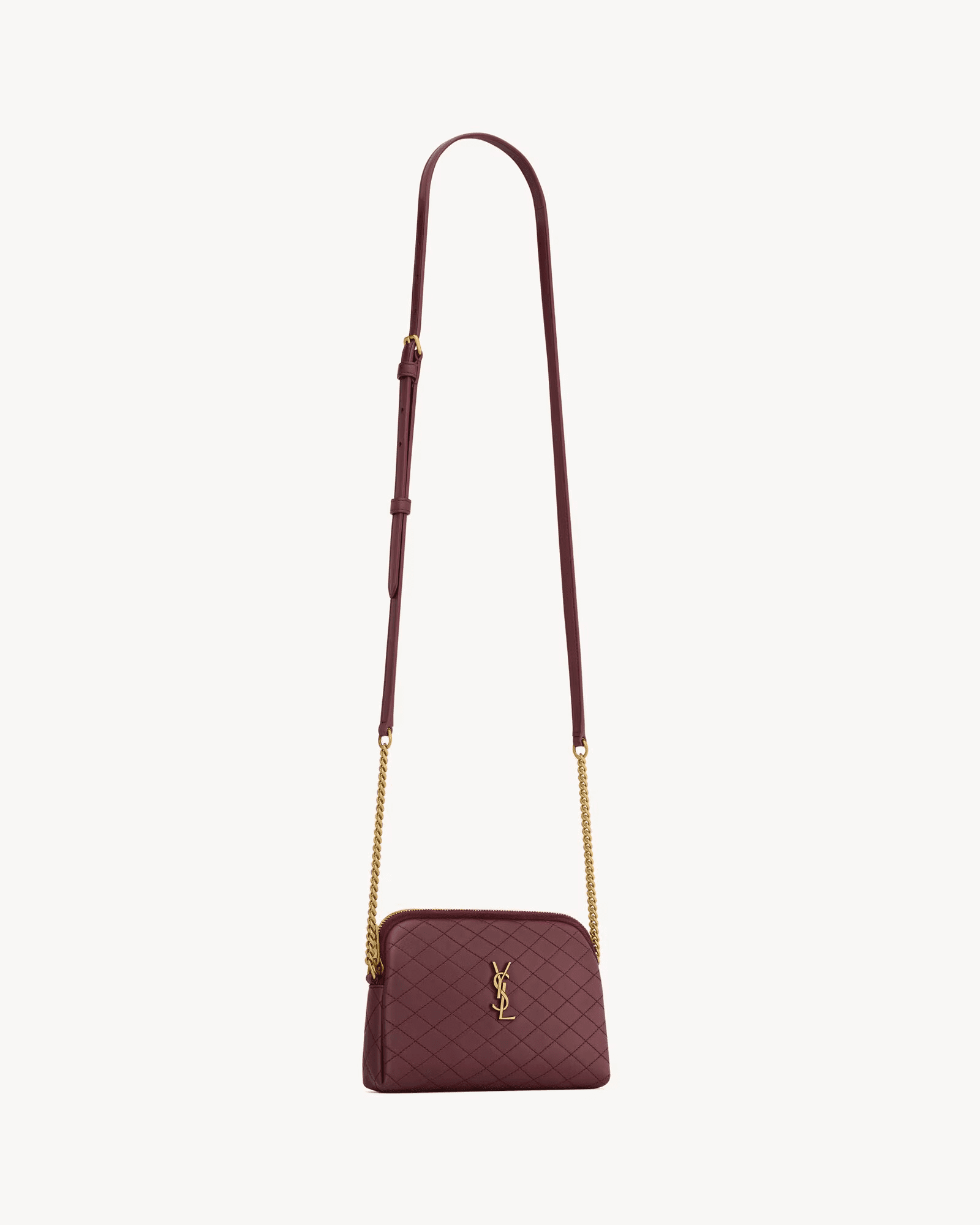 Sa1nt Lau*nt Gaby zipped pouch in quilted lambskin