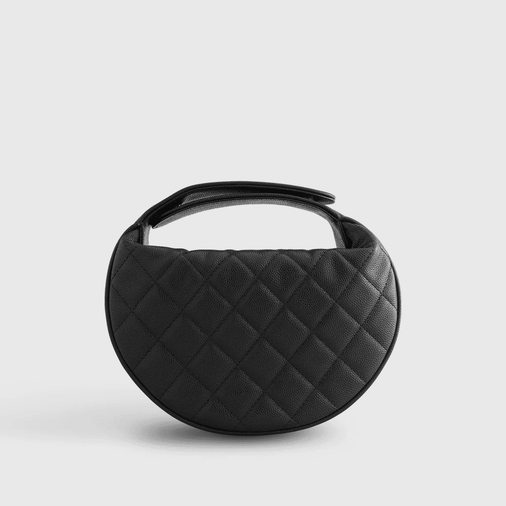Ch**el Quilted Circle Pouch Bag