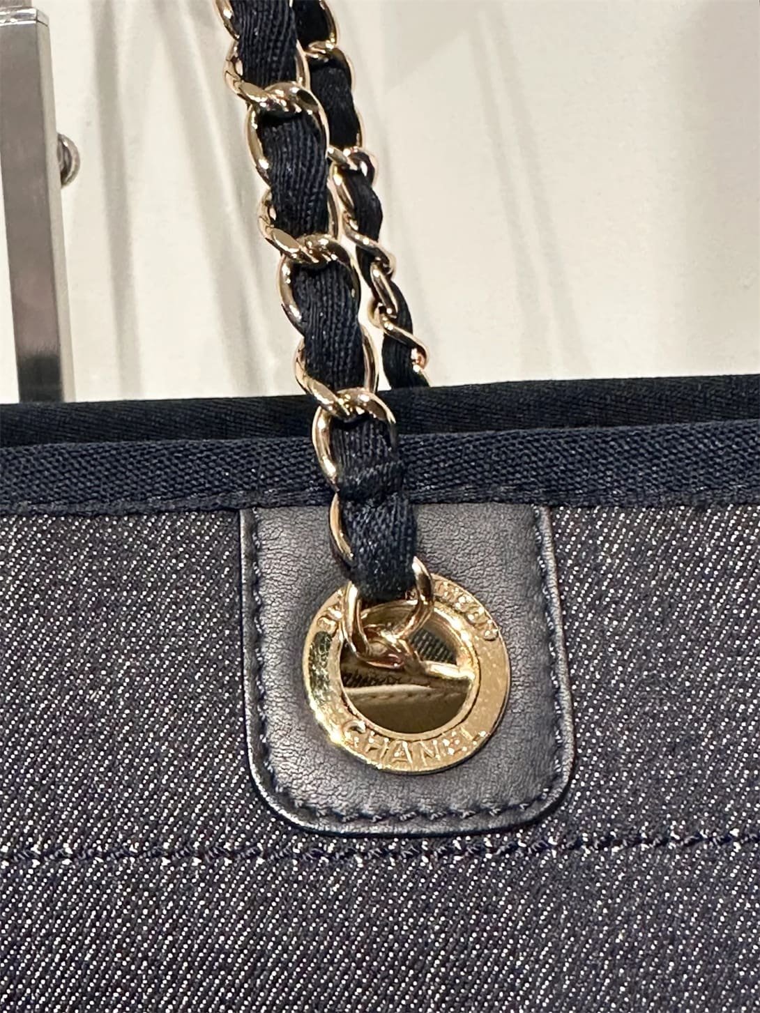 Ch**el Deauville Denim Small Tote