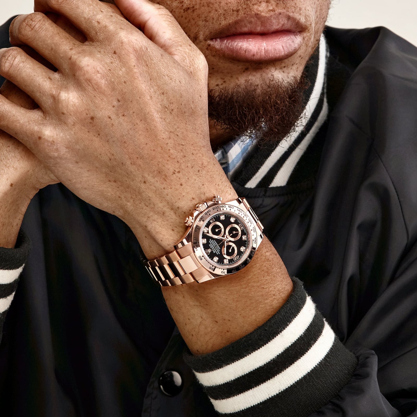 R01ex Daytona 116505 Rose Gold Black D1am0nd Dial (2022)