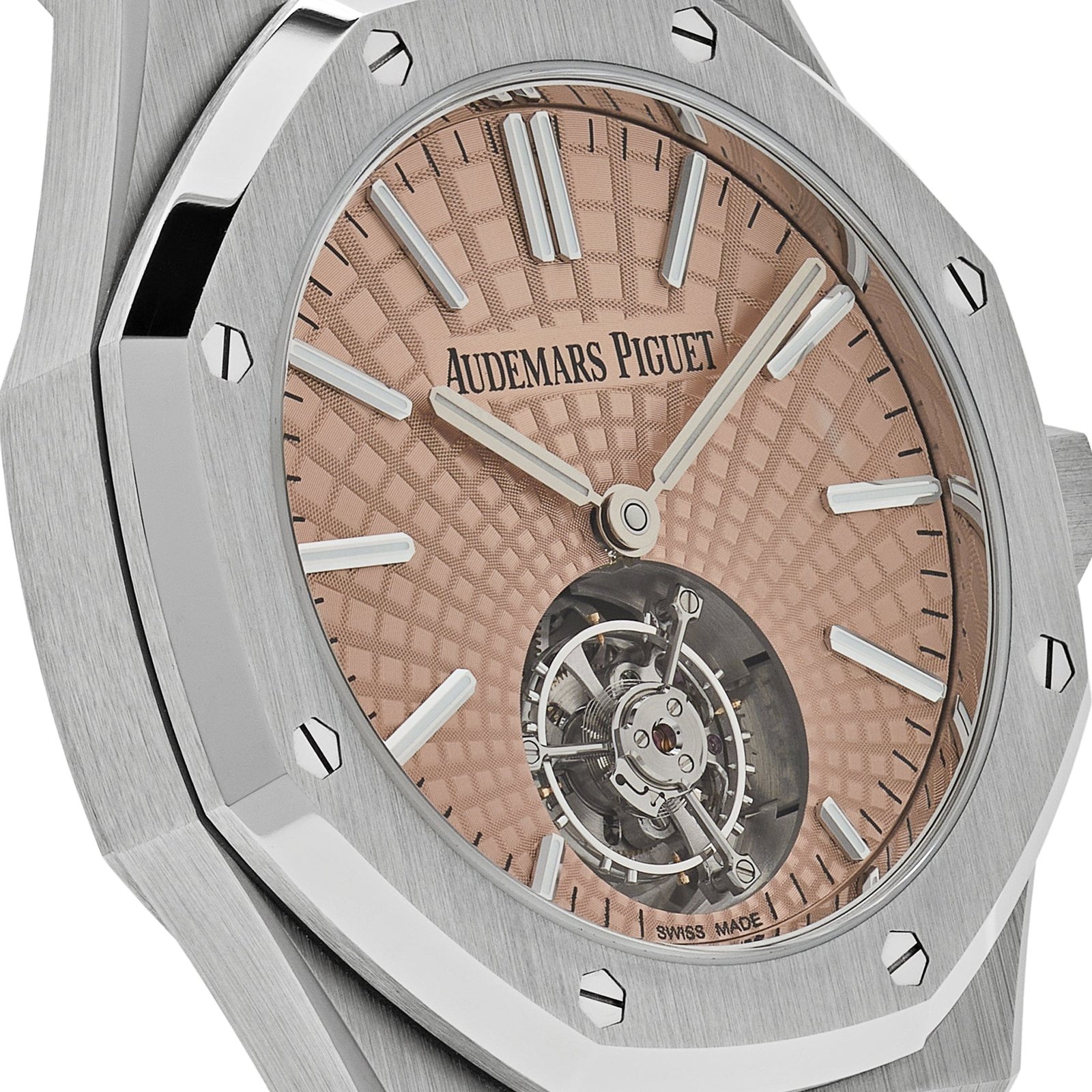 Audemars P1g*et Royal Oak 26531TI.OO.1220TI.01 Selfwinding Flying Tourbillon Titanium Salmon Dial Limited Edition (2024)