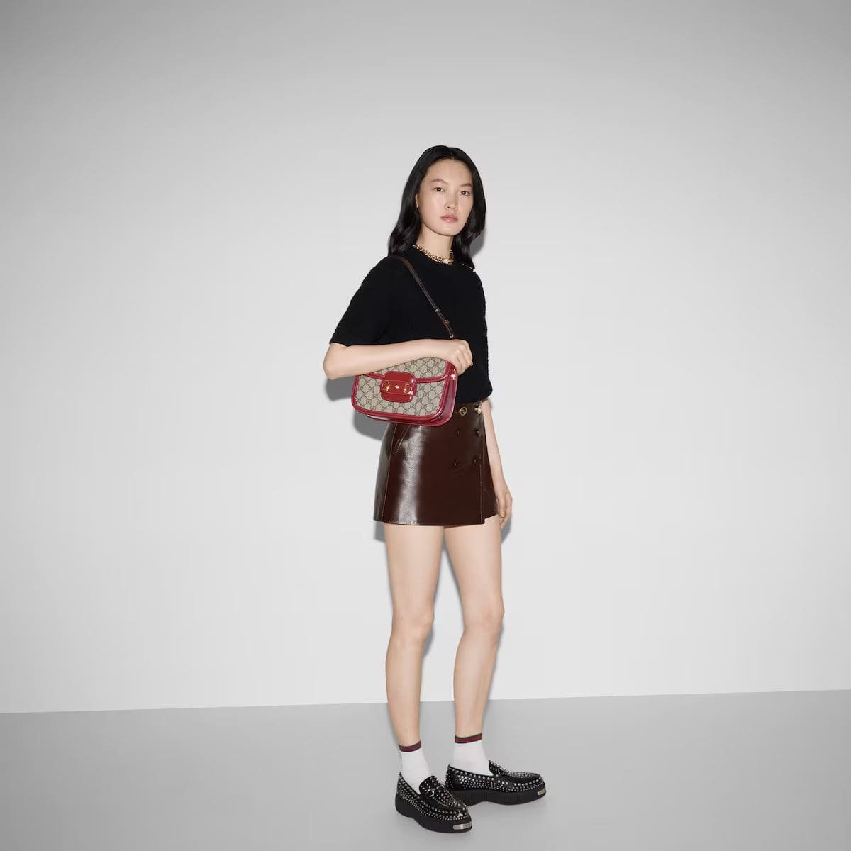 Gvc*1 Horsebit 1955 small shoulder bag