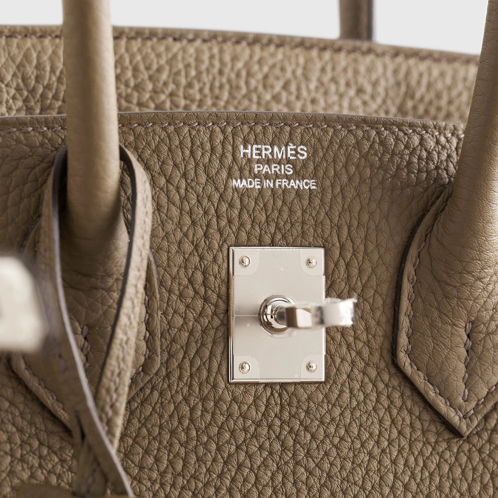 H**me5 Birkin 25 Togo Toundra Palladium Hardware