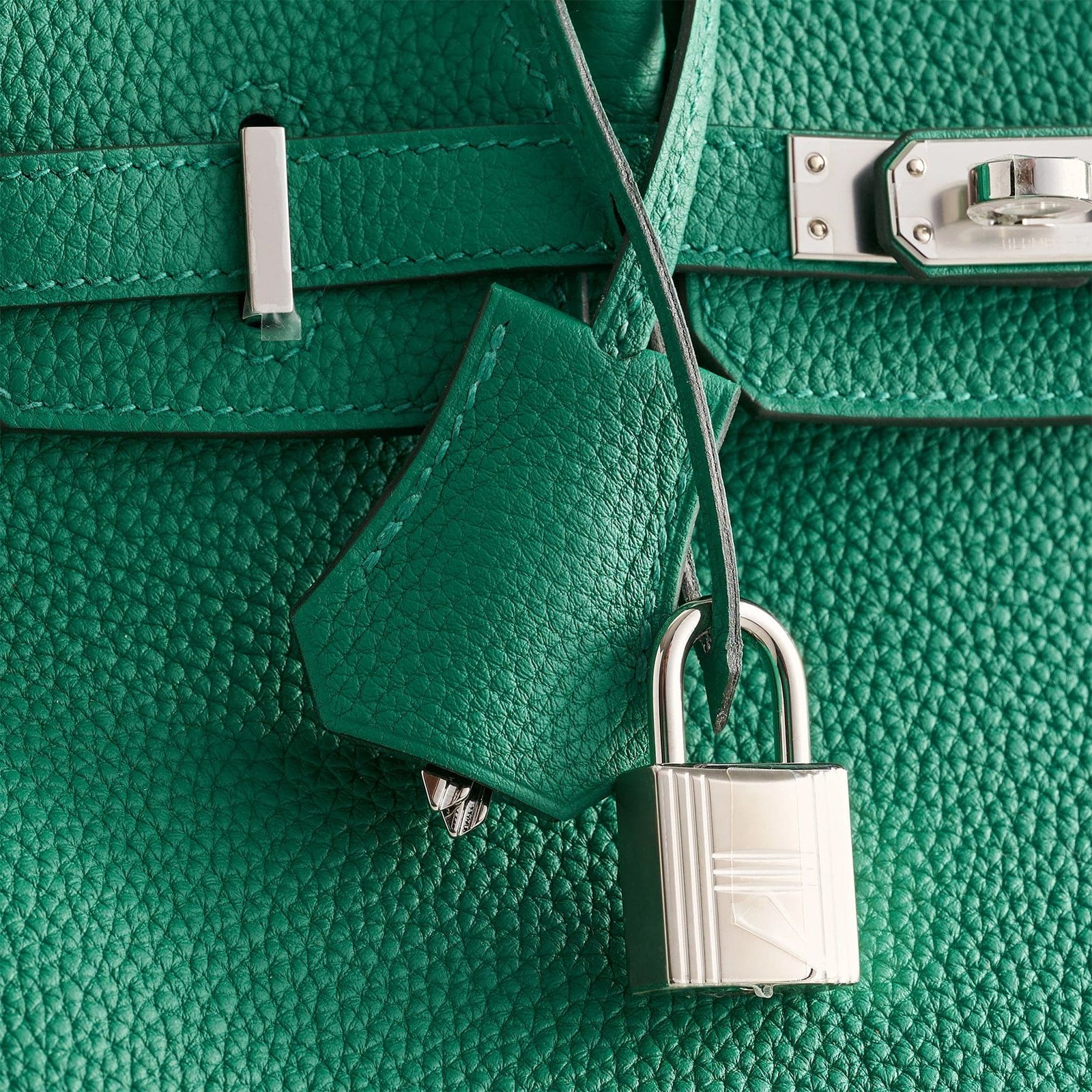 H**me5 Birkin 25 Togo Vert Vertigo Palladium Hardware