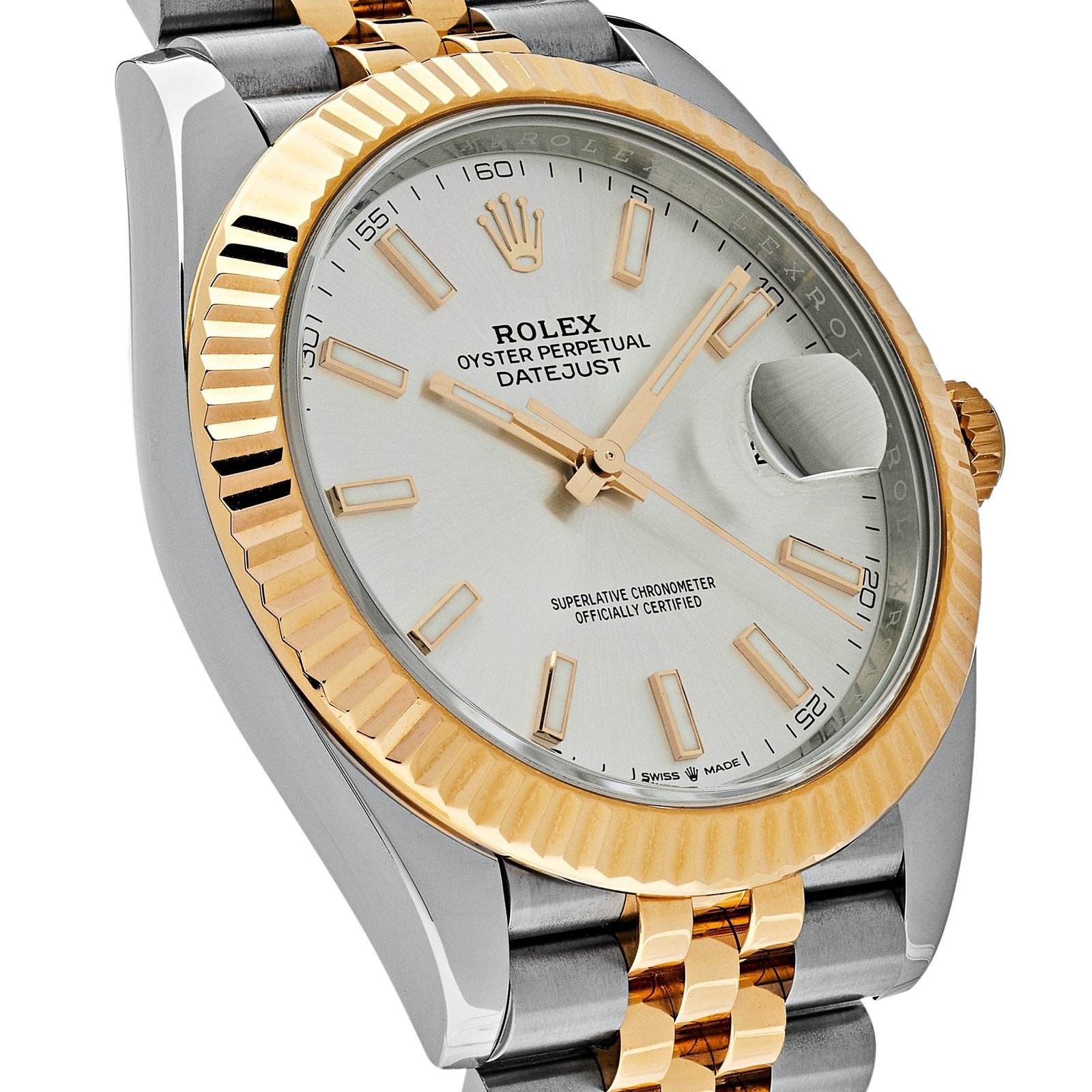 R01ex Datejust 41 126333 Yellow Gold Stainless Steel Silver Dial (2022)
