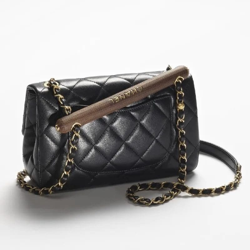 Ch**el SMALL FLAP BAG WITH TOP HANDLE