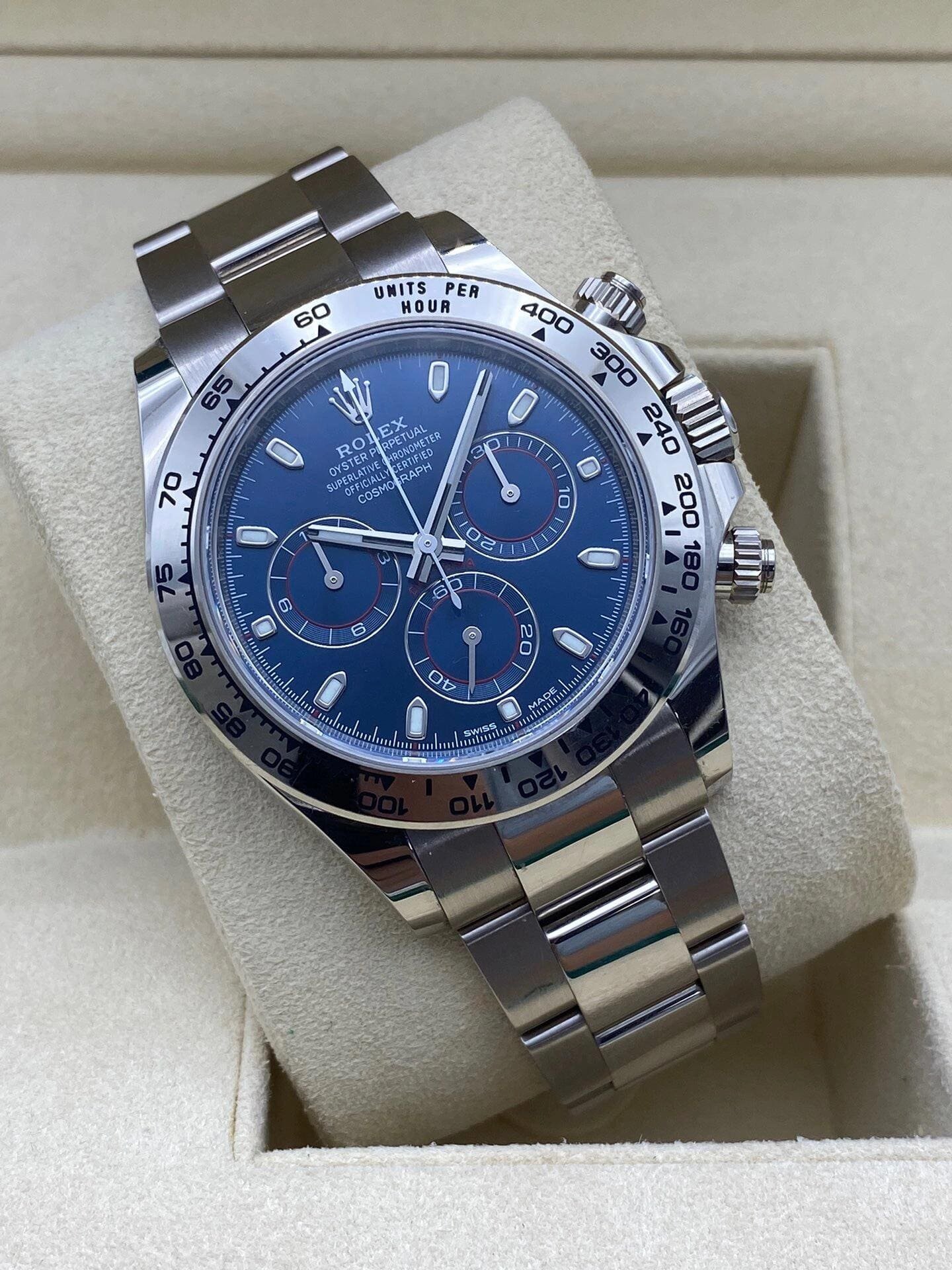 R01ex Daytona 126509 White Gold Bright Blue Dial (2025)