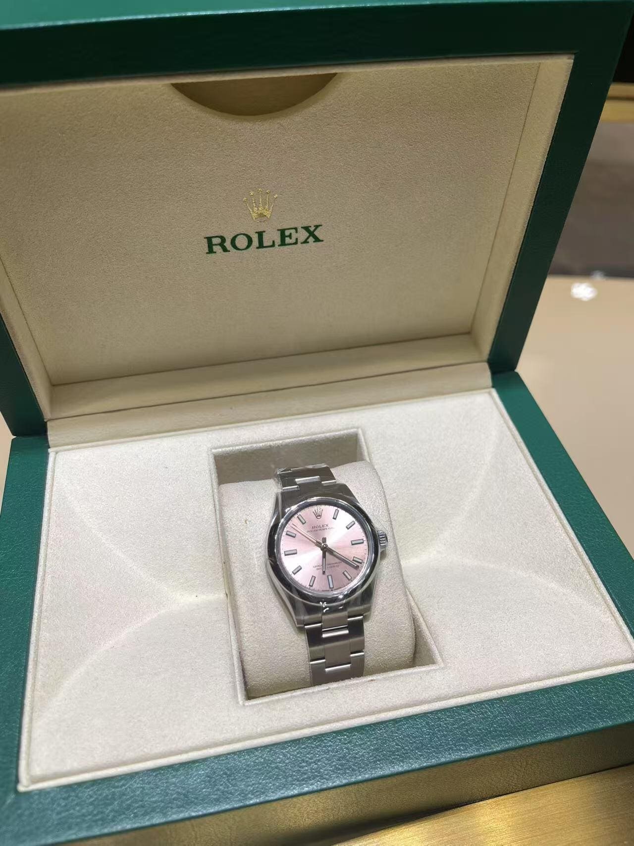 R01ex Lady-Datejust Pink Roman, Steel, 279160