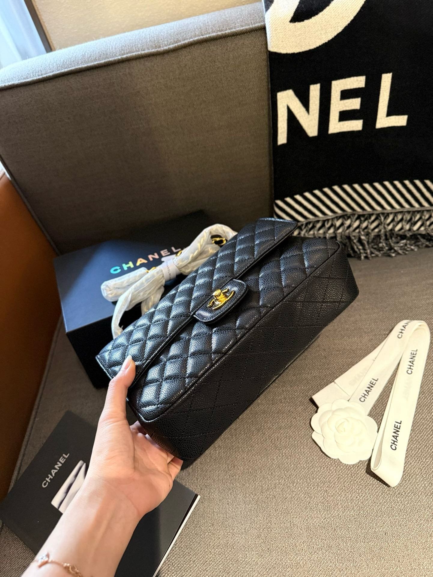 Ch**el CF Caviar Bag