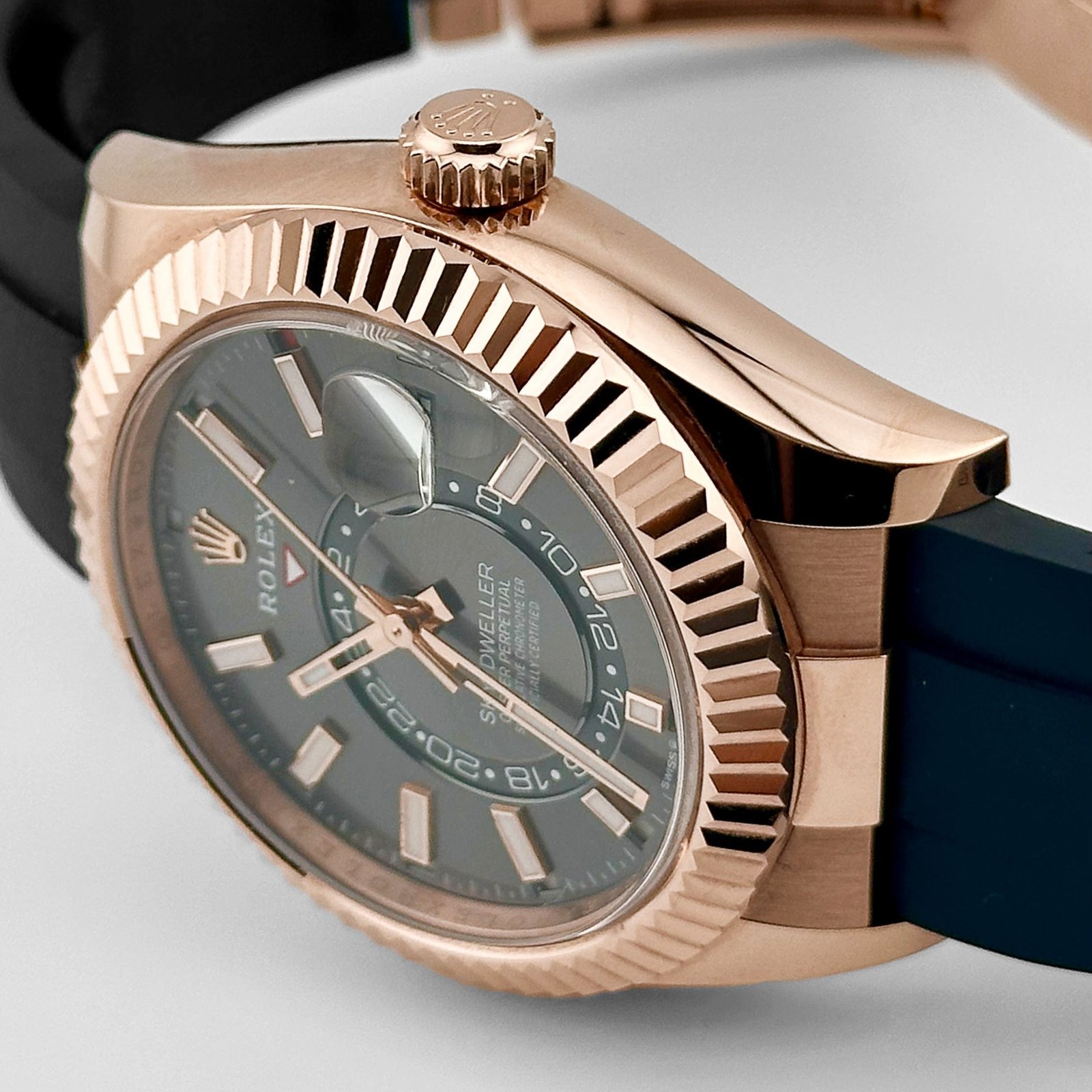 R01ex Sky-Dweller 336235 Rose Gold Slate Rhodium Dial (2024)
