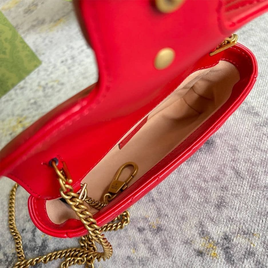 Gvc*1 Marmont matelasse leather S*per mini bag
