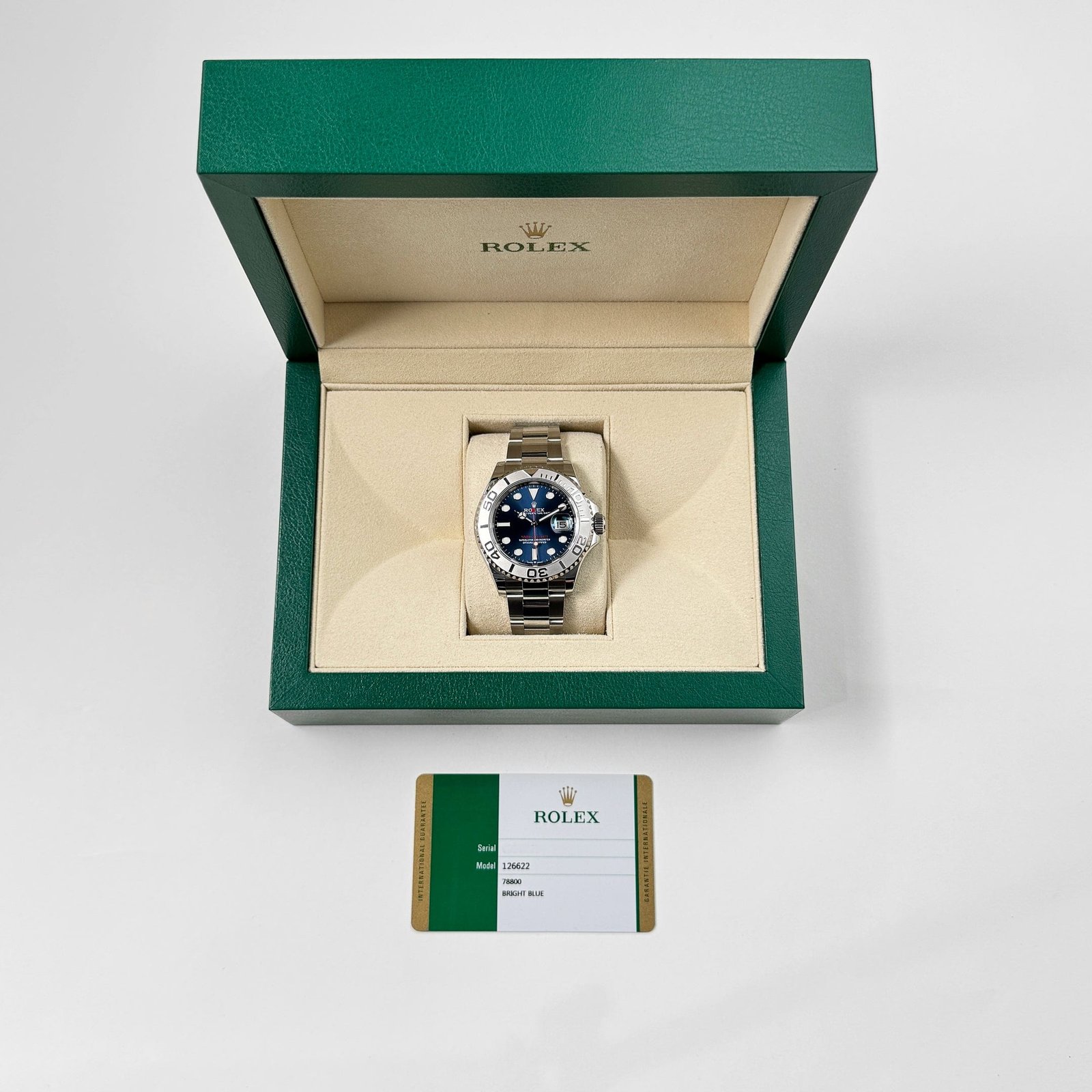 R01ex Yacht-Master 40 126622 Stainless Steel Blue Dial (2020)