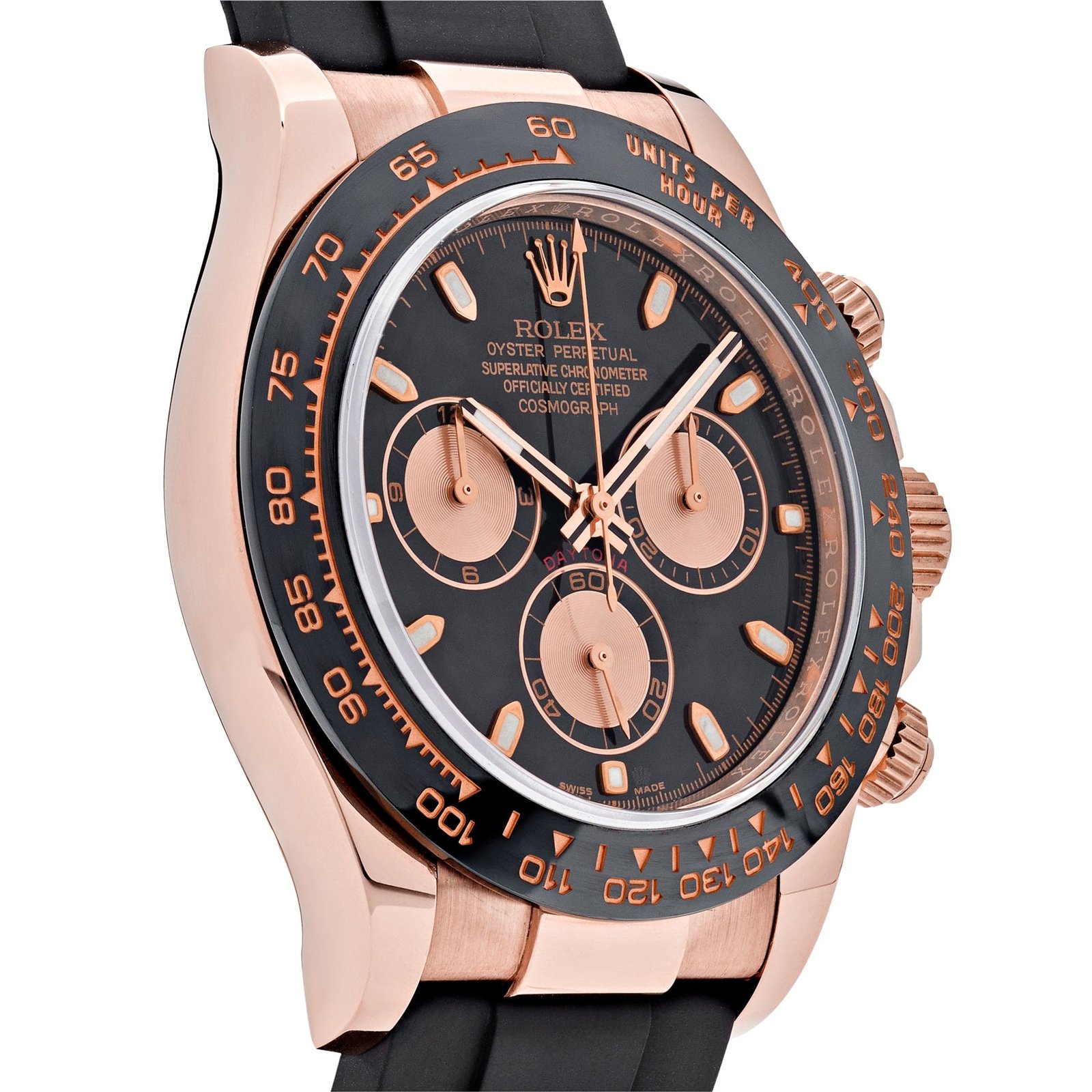 R01ex Daytona 116515LN Rose Gold Black Dial (2022)