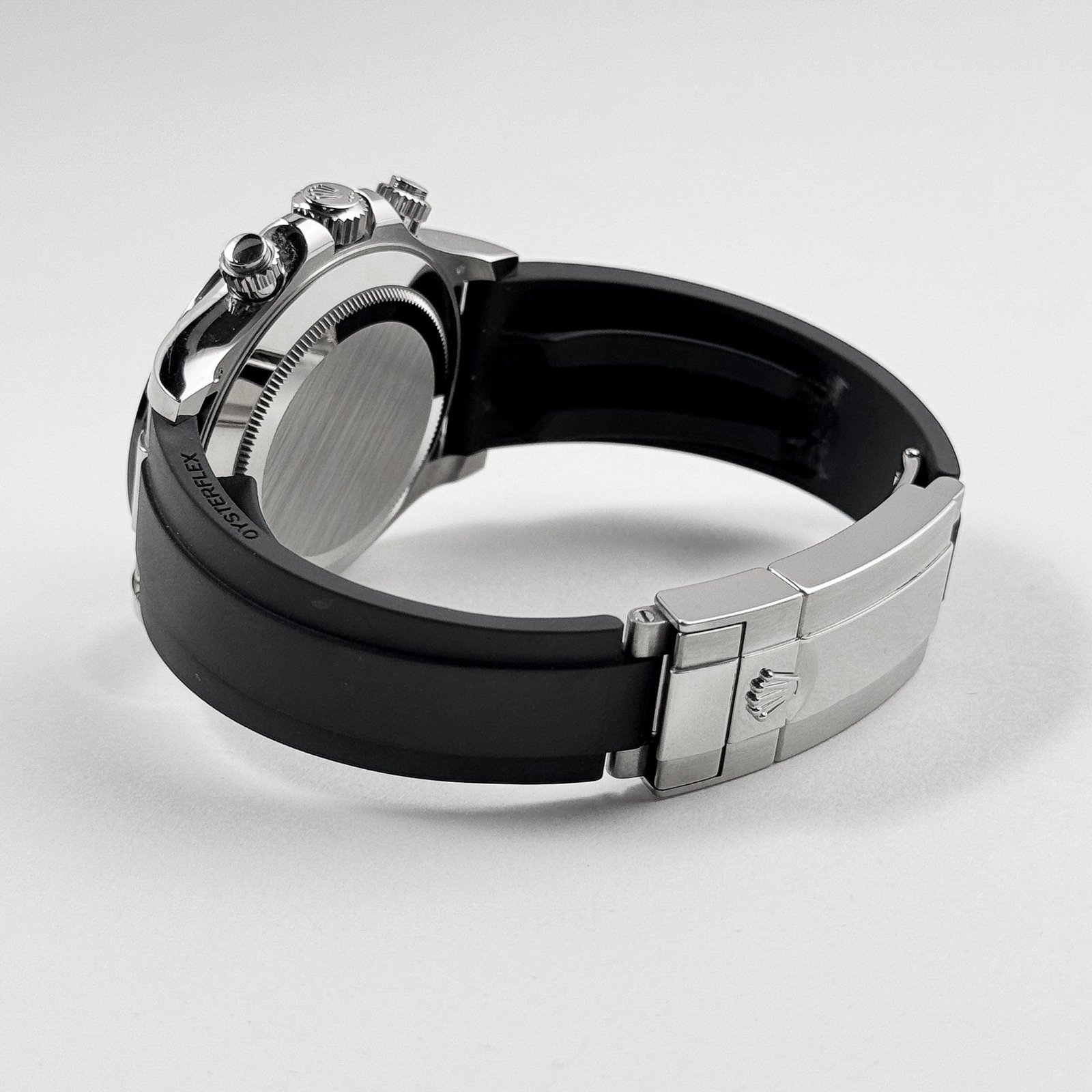 R01ex Daytona 116519LN ‘Ghost’ White Gold Steel and Bright Black Dial (2022)