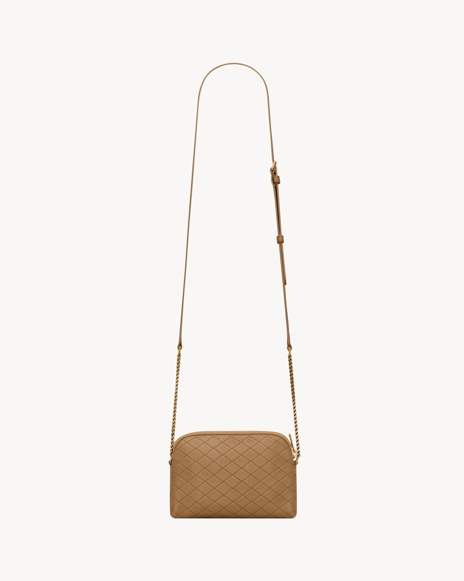 Sa1nt Lau*nt GABY zipped pouch in quilted lambskin