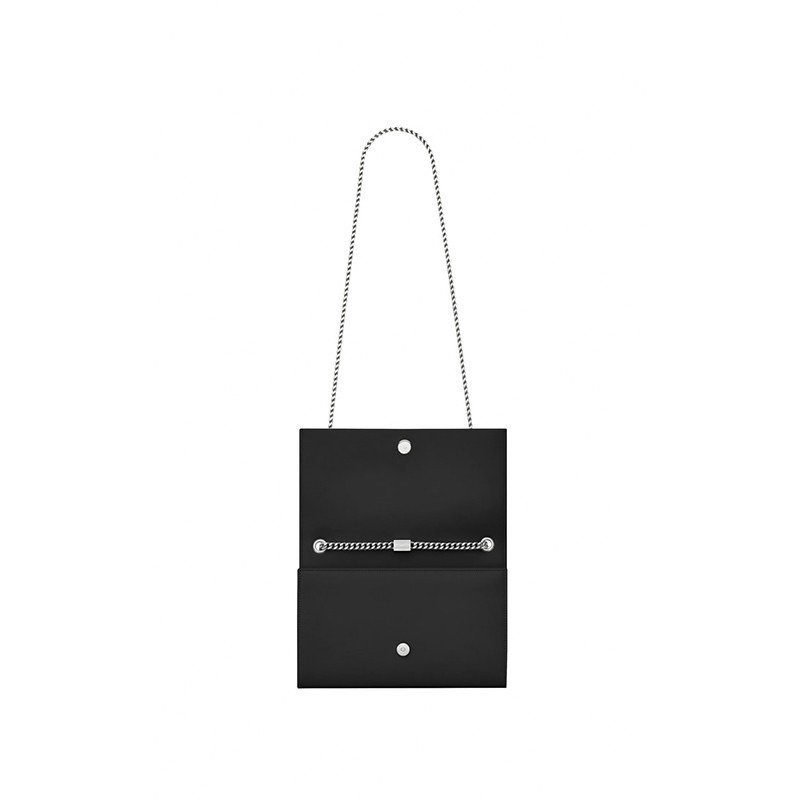 Sa1nt Lau*nt Medium Kate Tassel Chain Bag In Black Leather