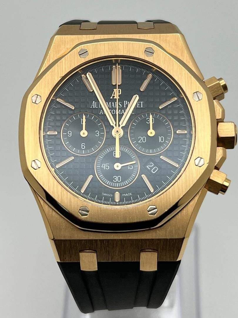 Audemars P1g*et Royal Oak 26320OR.OO.D002CR.01 Selfwinding Chronograph Rose Gold Black Dial