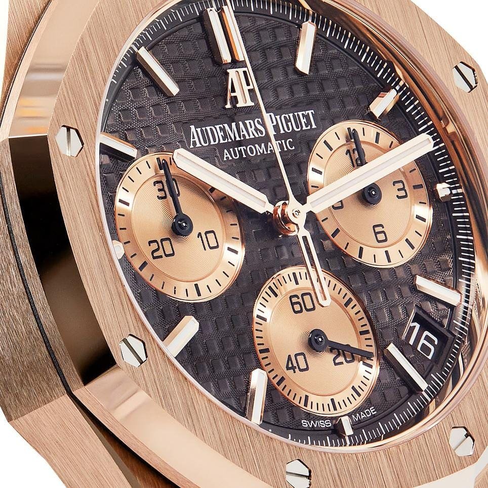Audemars P1g*et Royal Oak Selfwinding Chronograph Rose Gold Brown Dial 26239OR.OO.D821CR.01
