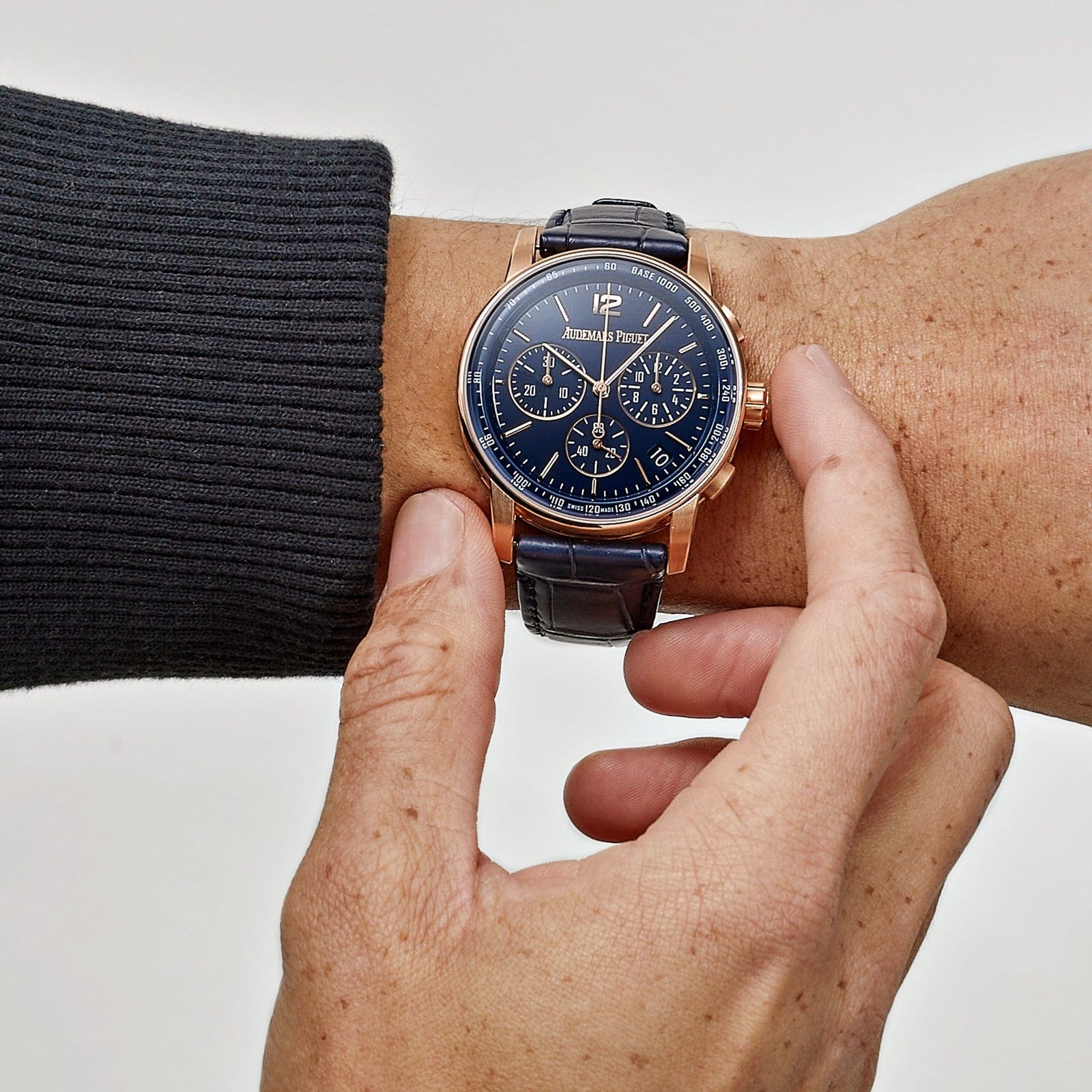 Audemars P1g*et Selfwinding Chronograph Code 11.59 26393OR.OO.A321CR.01 Lacquered Blue Dial
