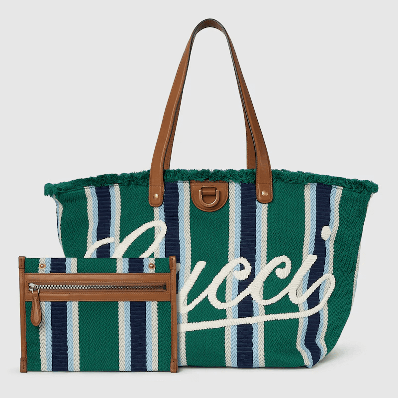 Gvc*1 EMBROIDERED MEDIUM CANVAS TOTE BAG