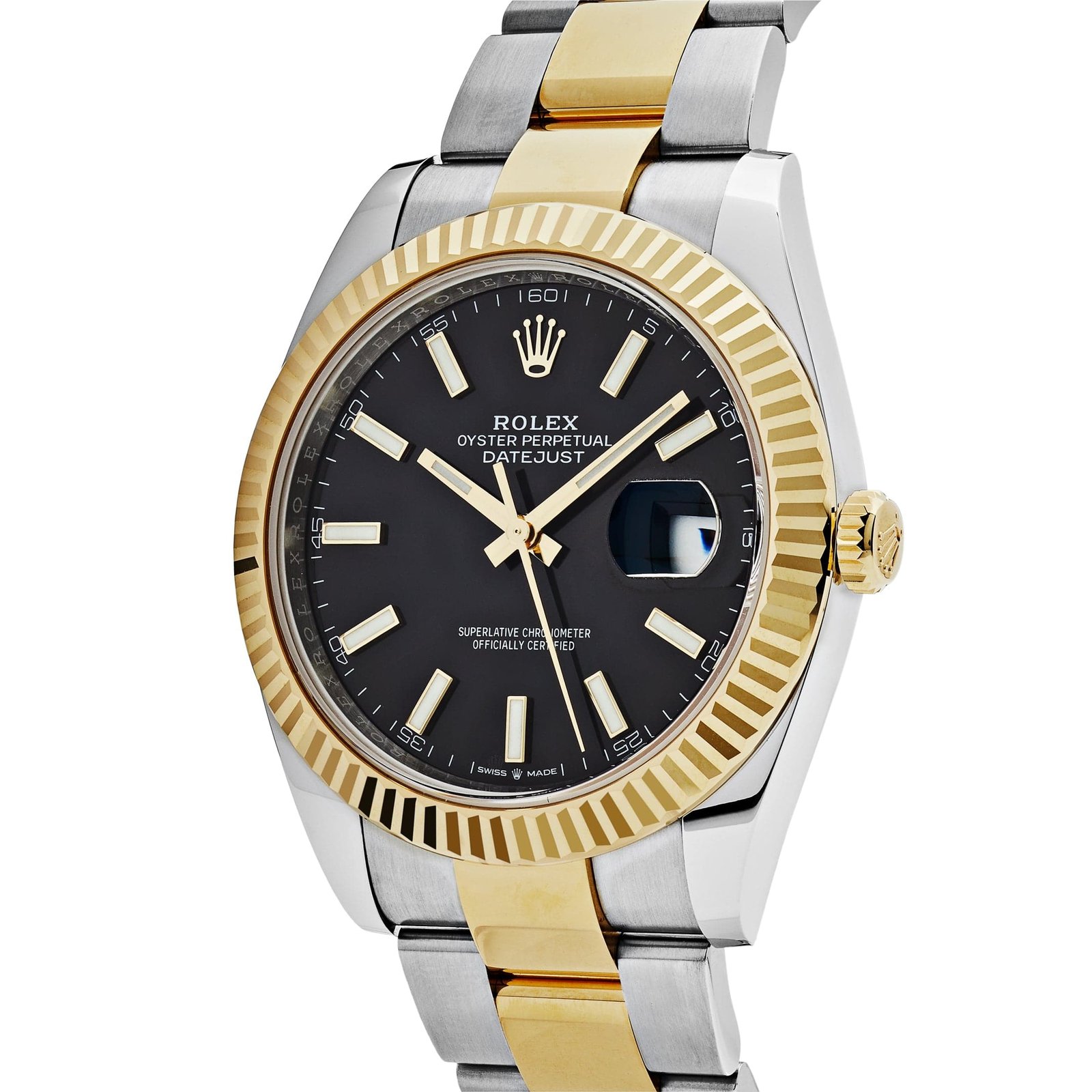 R01ex Datejust 41 126333 Yellow Gold Stainless Steel Black Dial Oyster (2024)