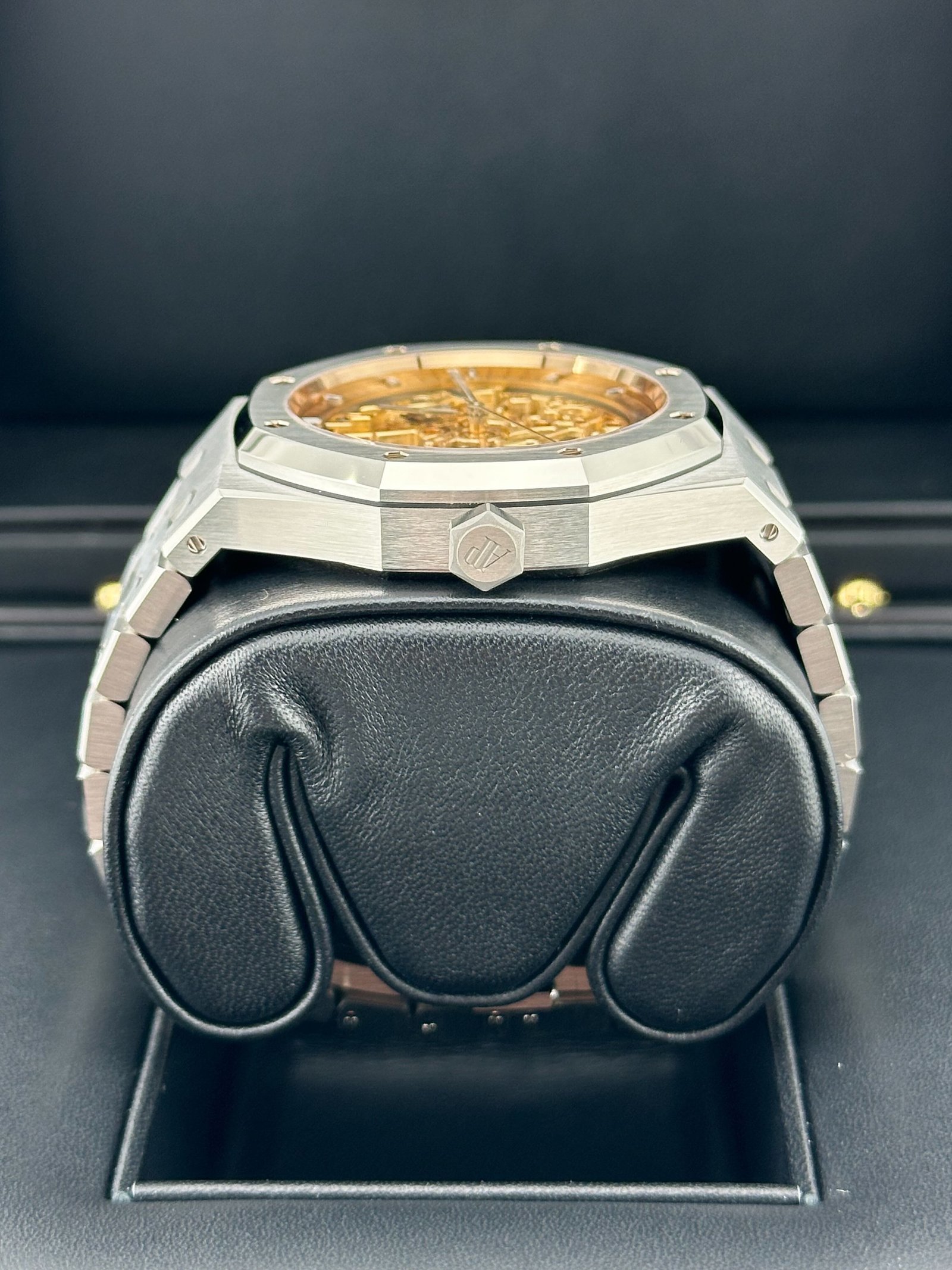 Audemars P1g*et Royal Oak 15407ST.OO.1220ST.02 Double Balance Wheel  Stainless Steel Openworked Pink Gold-Toned Dial 41mm