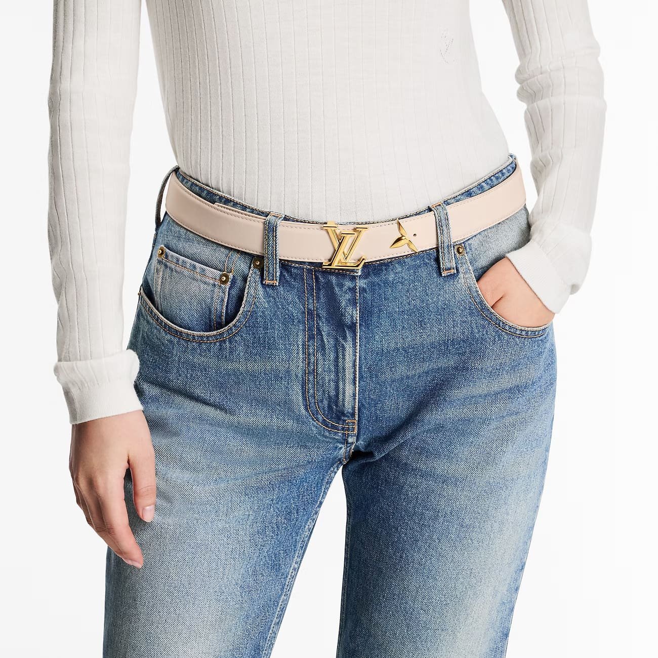L0vis Vvtt0n M8233U Pretty LV 30mm Reversible Belt