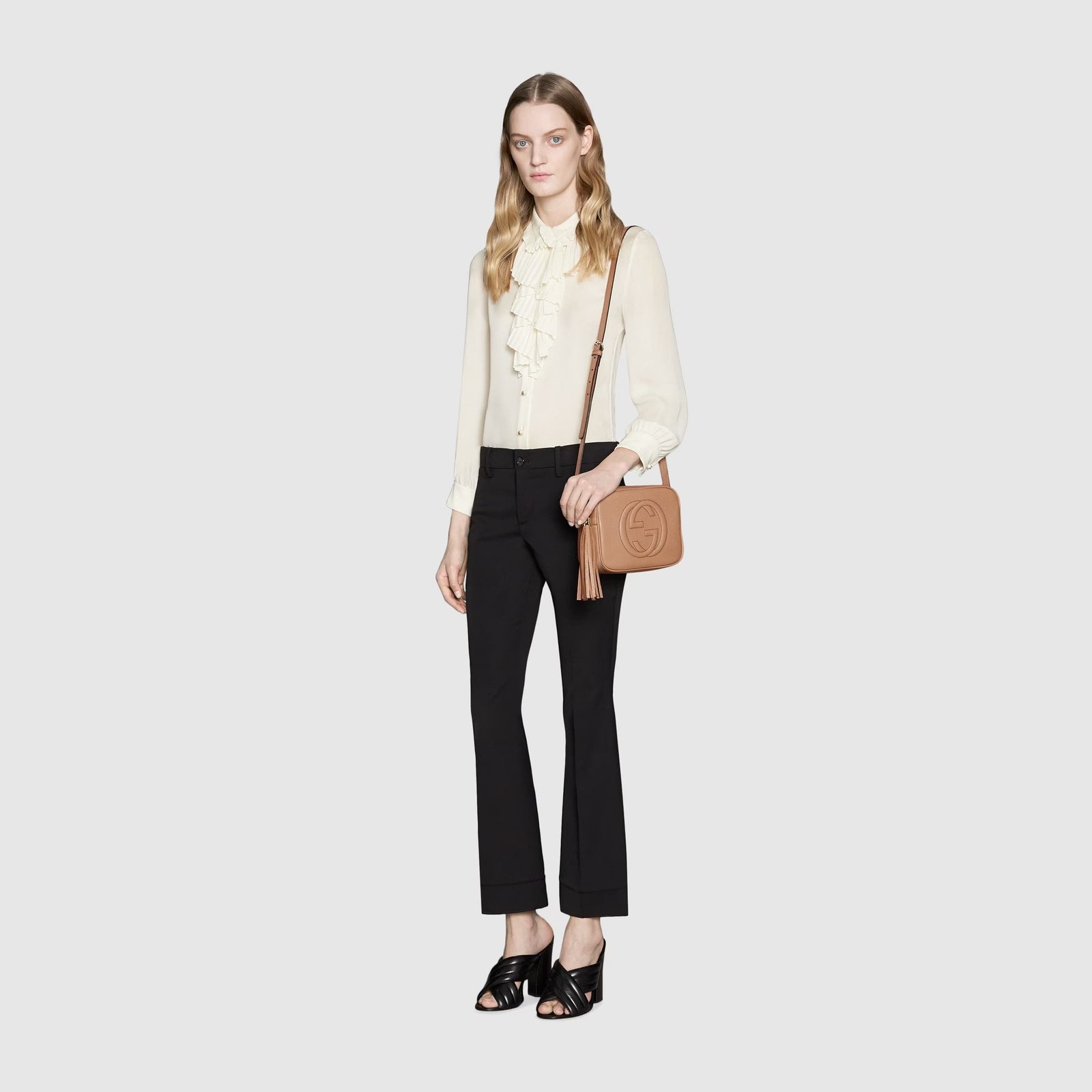Gvc*1 SOHO SMALL LEATHER DISCO BAG