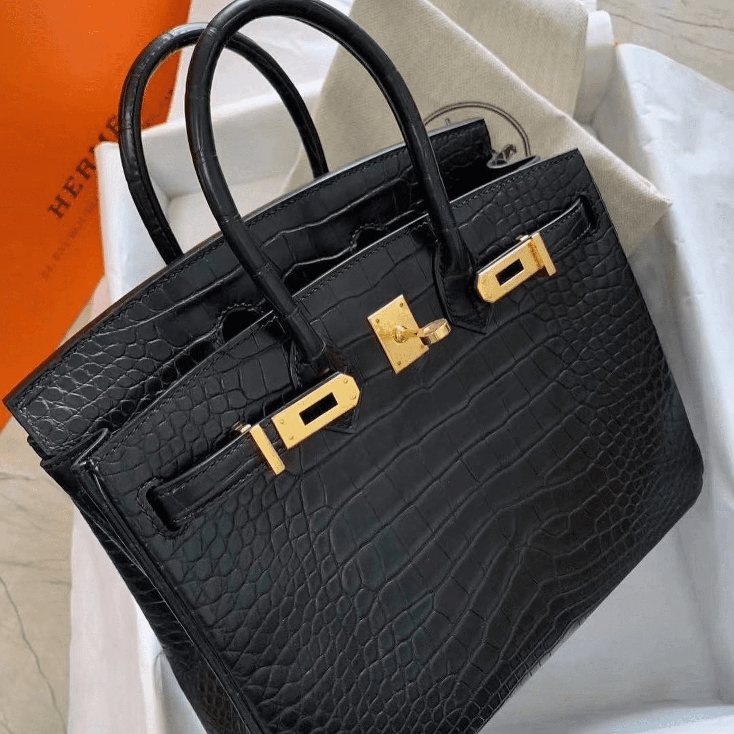 H**me5 Birkin 30 Black