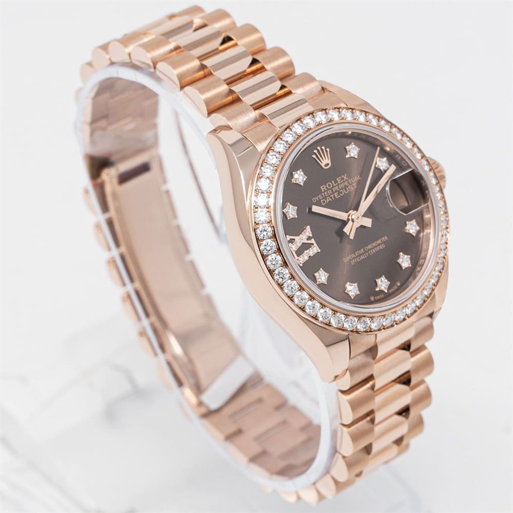R01ex Lady-Datejust Chocolate Dial D1am0nd Bezel 28mm 279135RBR