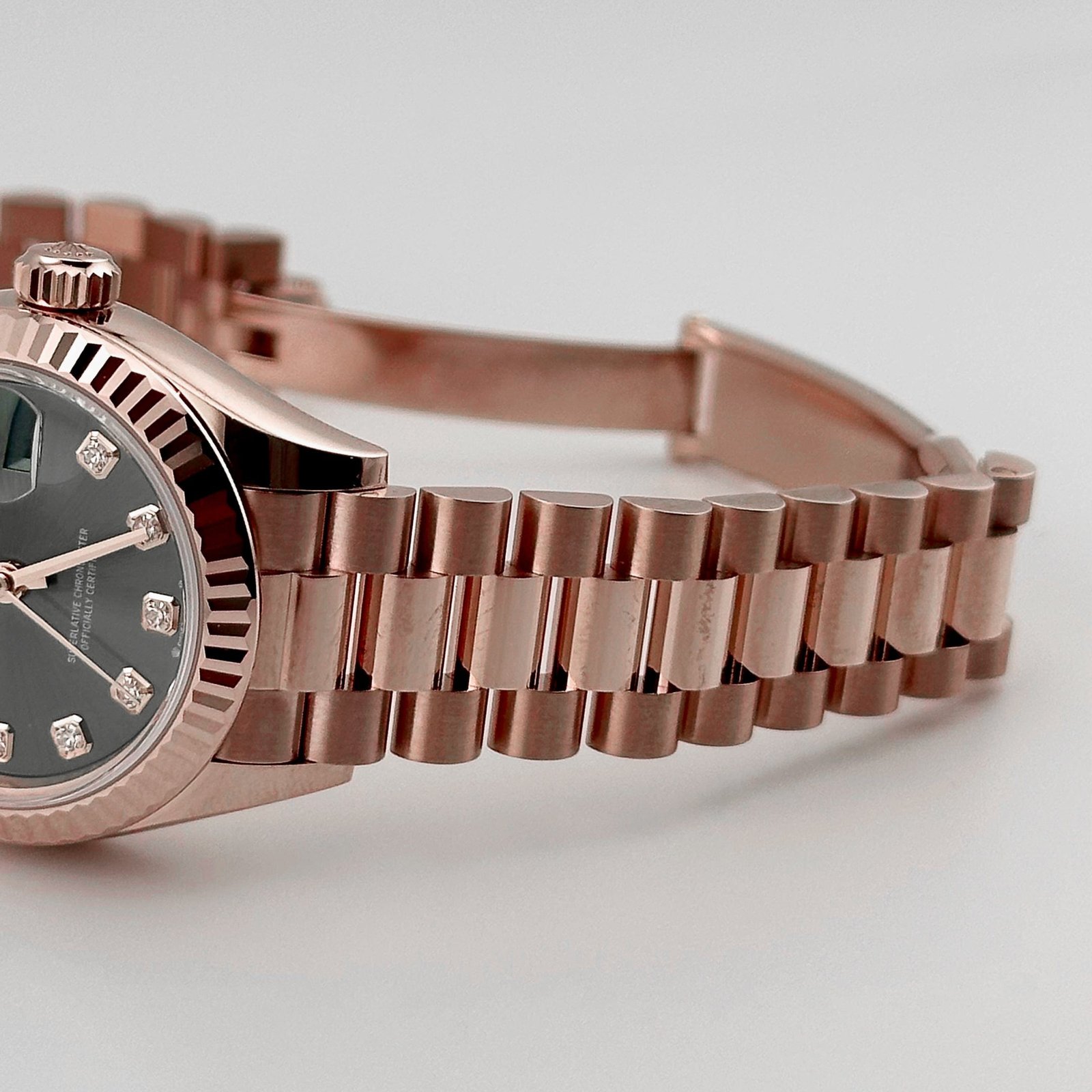 R01ex Datejust 28 279175 ‘Ladies’ Rose Gold Olive D1am0nd Dial (2025)