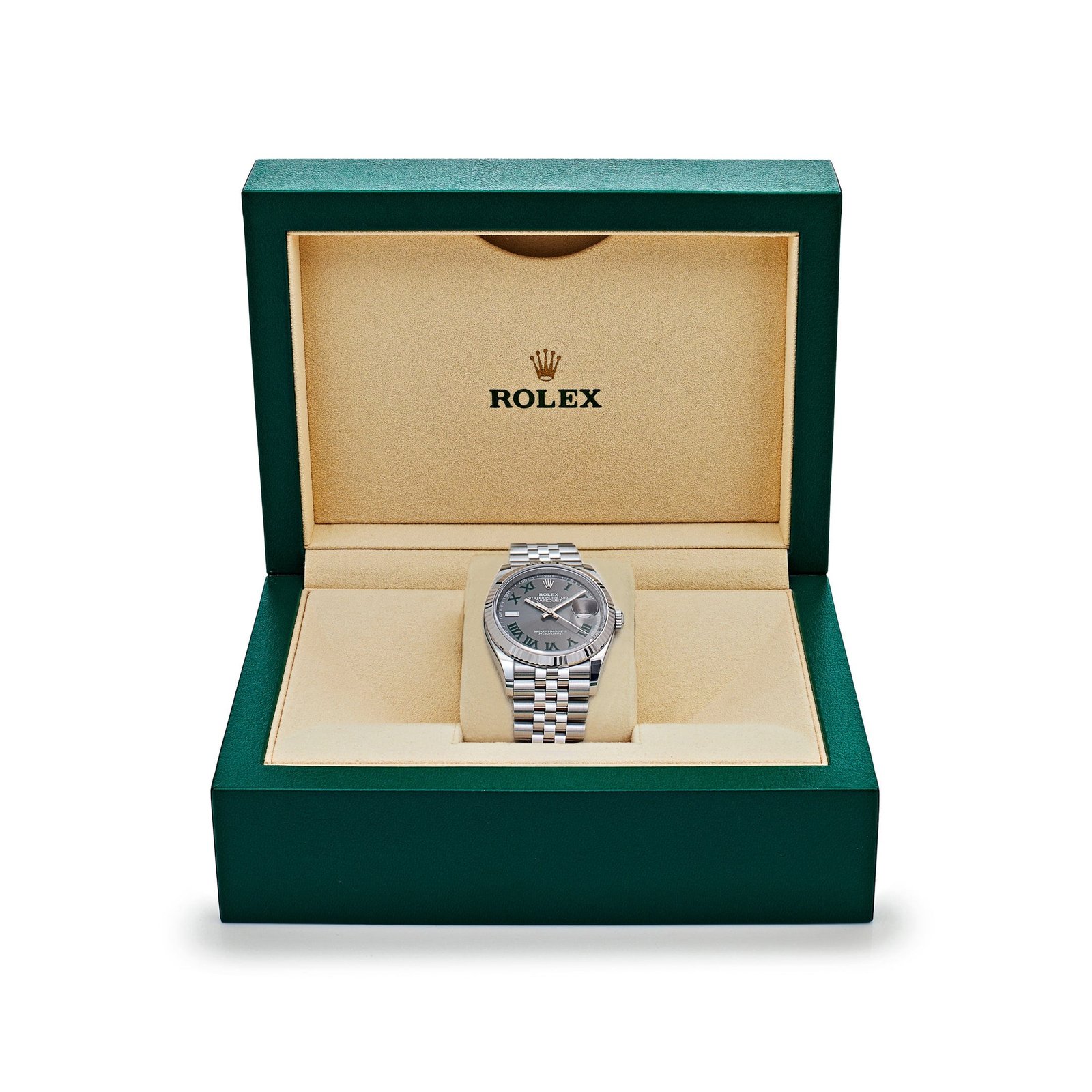 R01ex Datejust 36 126234 Stainless Steel Slate ‘Wimbledon’ Dial Jubilee (2025)