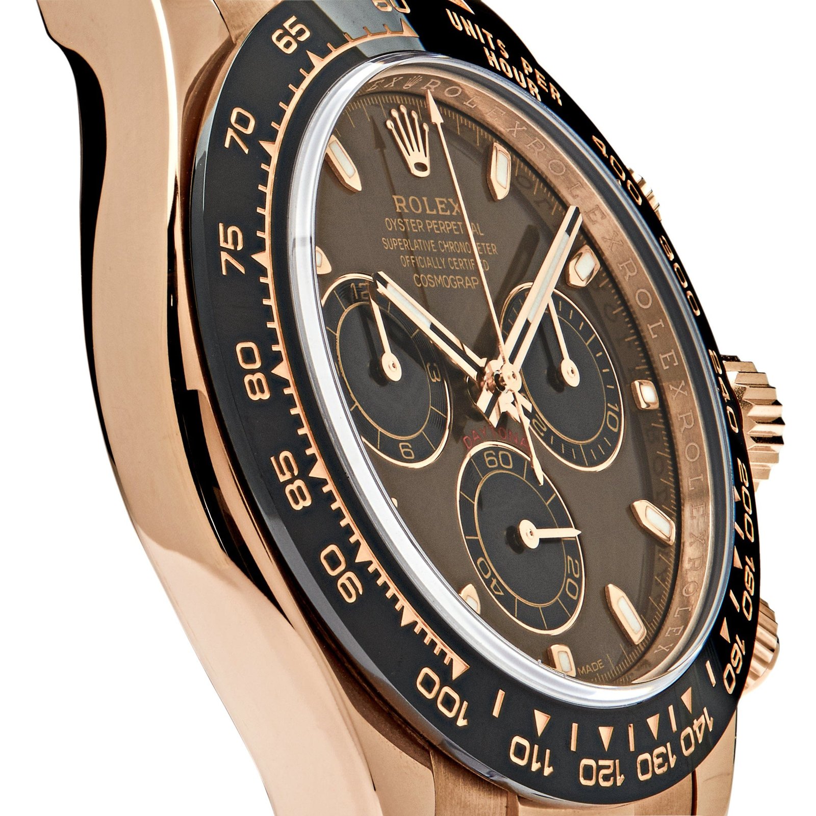 R01ex Daytona 116515LN Rose Gold Chocolate Dial