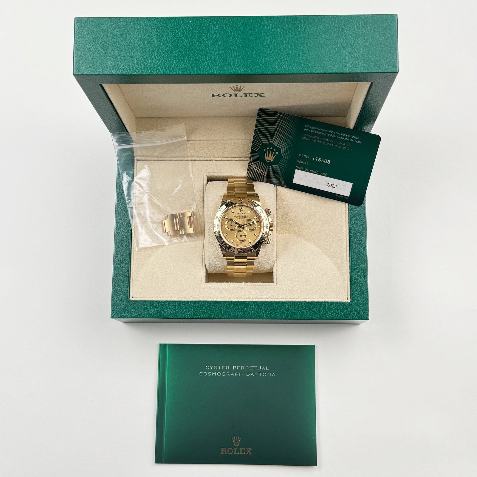 R01ex Daytona 116508 Yellow Gold Champagne Dial (2022)