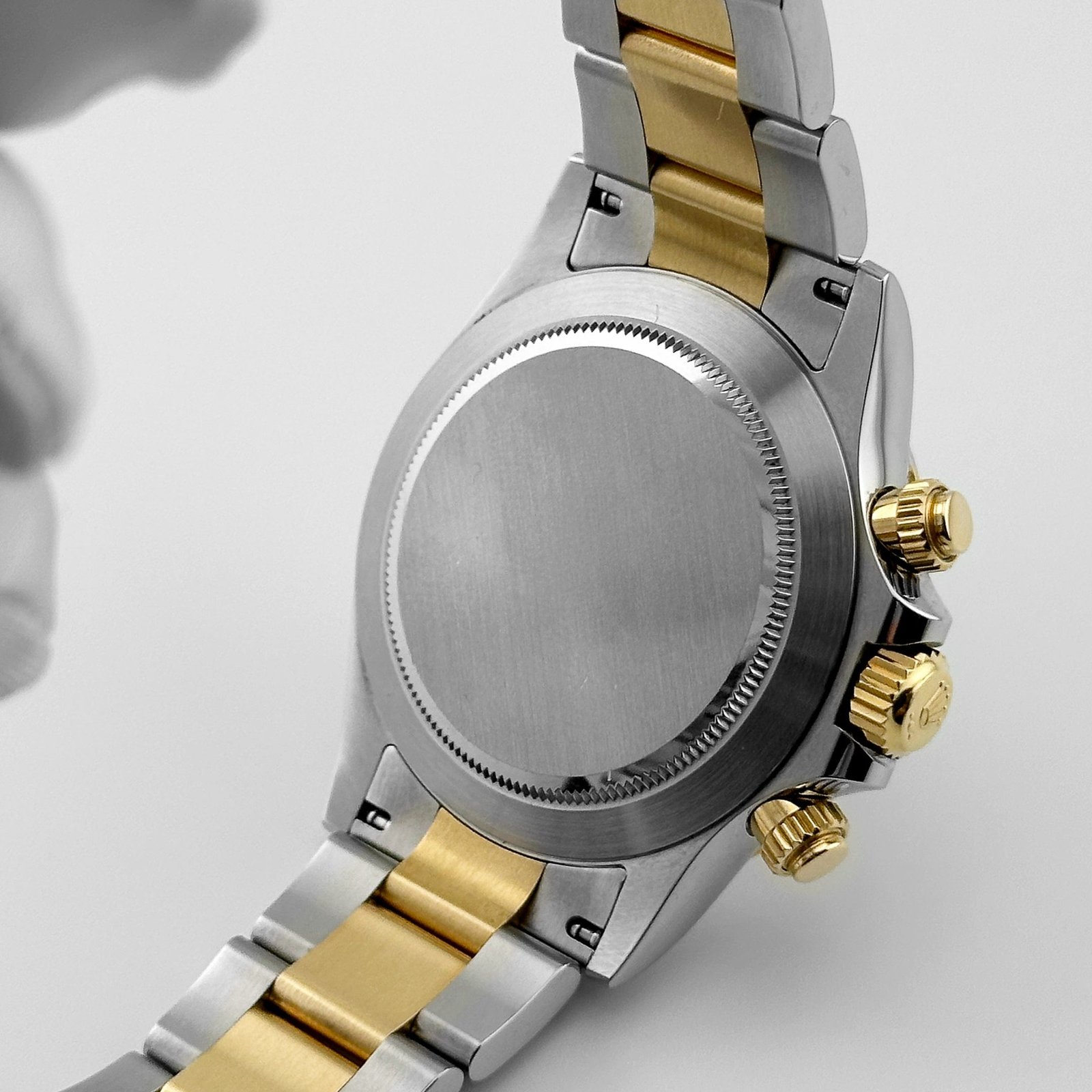 R01ex Daytona 116503 Yellow Gold Stainless Steel Black D1am0nd Dial (2018)