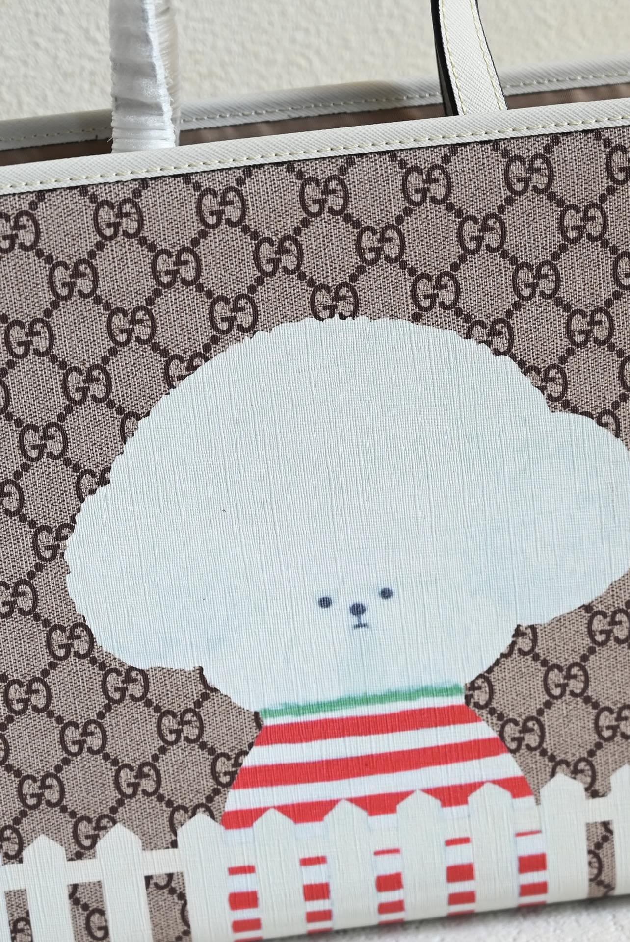 Gvc*1 CHILDREN’S DOG PRINT TOTE BAG