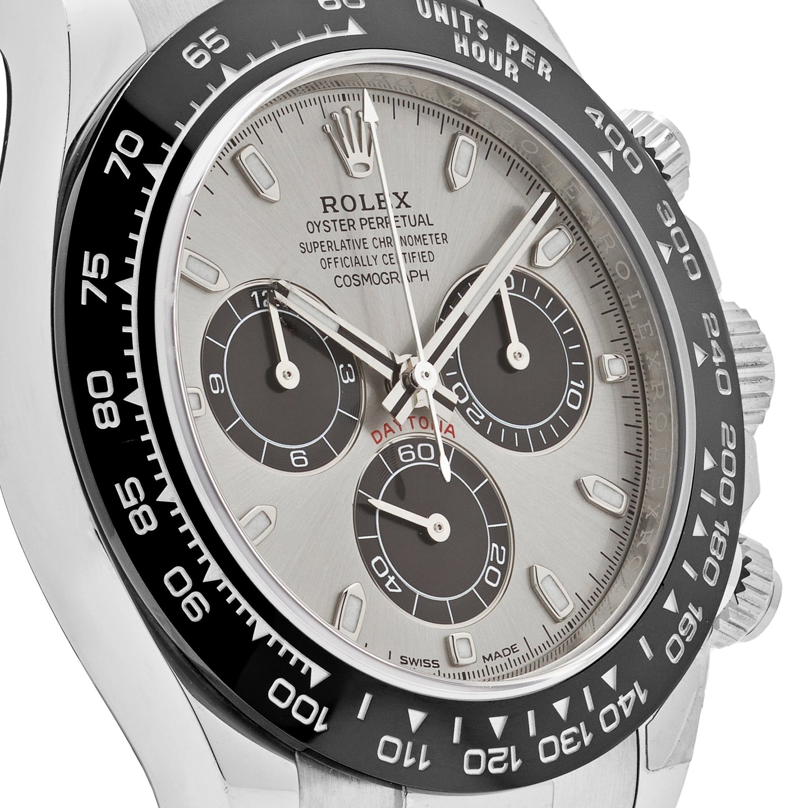 R01ex Daytona 116519LN ‘Ghost’ White Gold Bright Black Dial