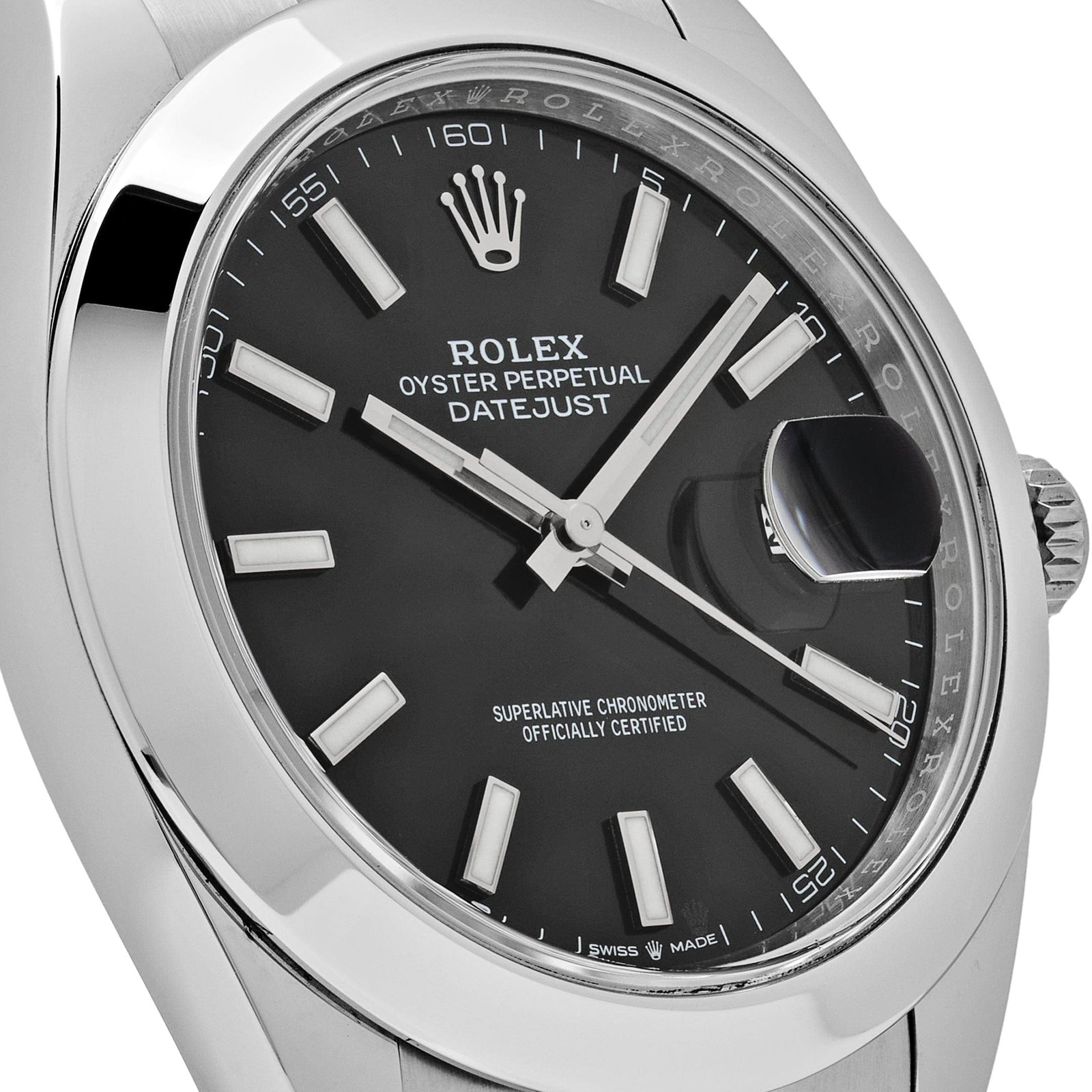 R01ex Datejust 41 126300 Stainless Steel Black Dial Oyster (2024)