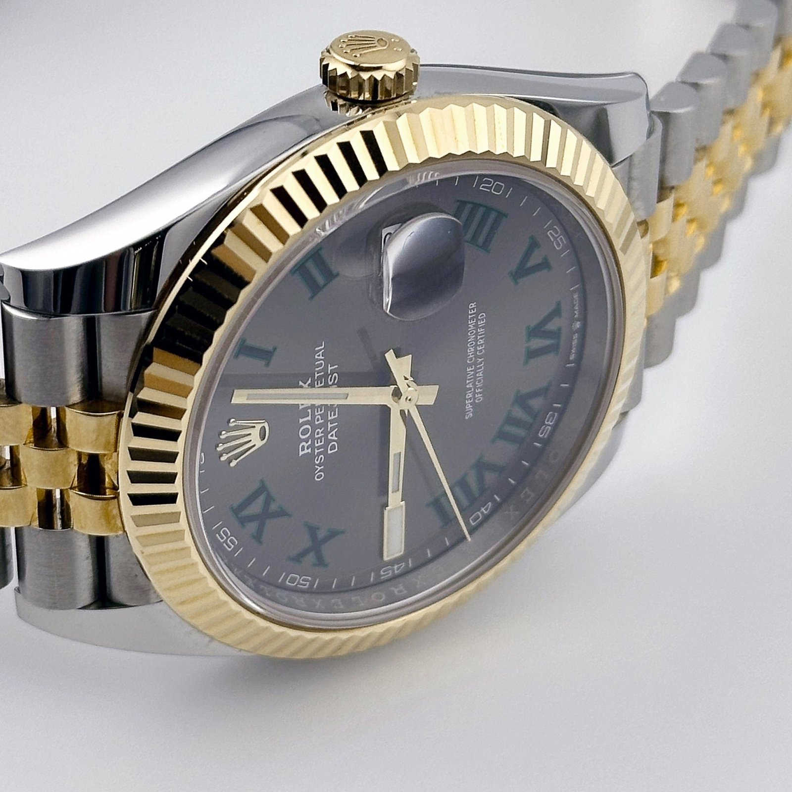 R01ex Datejust 41 126333 Wimbledon Yellow Gold Stainless Steel Slate Dial Jubilee (2020)