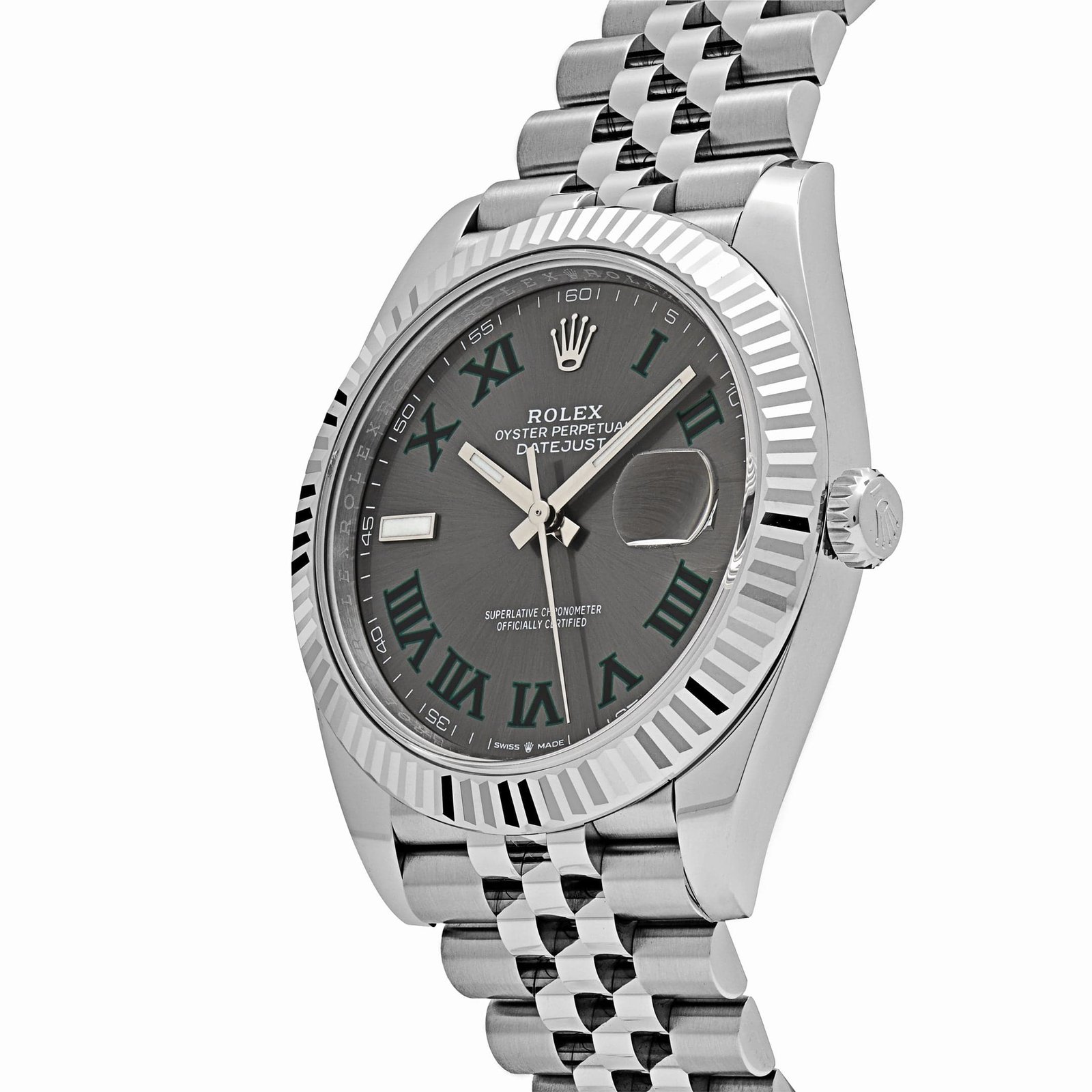 R01ex Datejust 41 126334 ‘Wimbledon’ Stainless Steel Slate Dial Jubilee (2025)