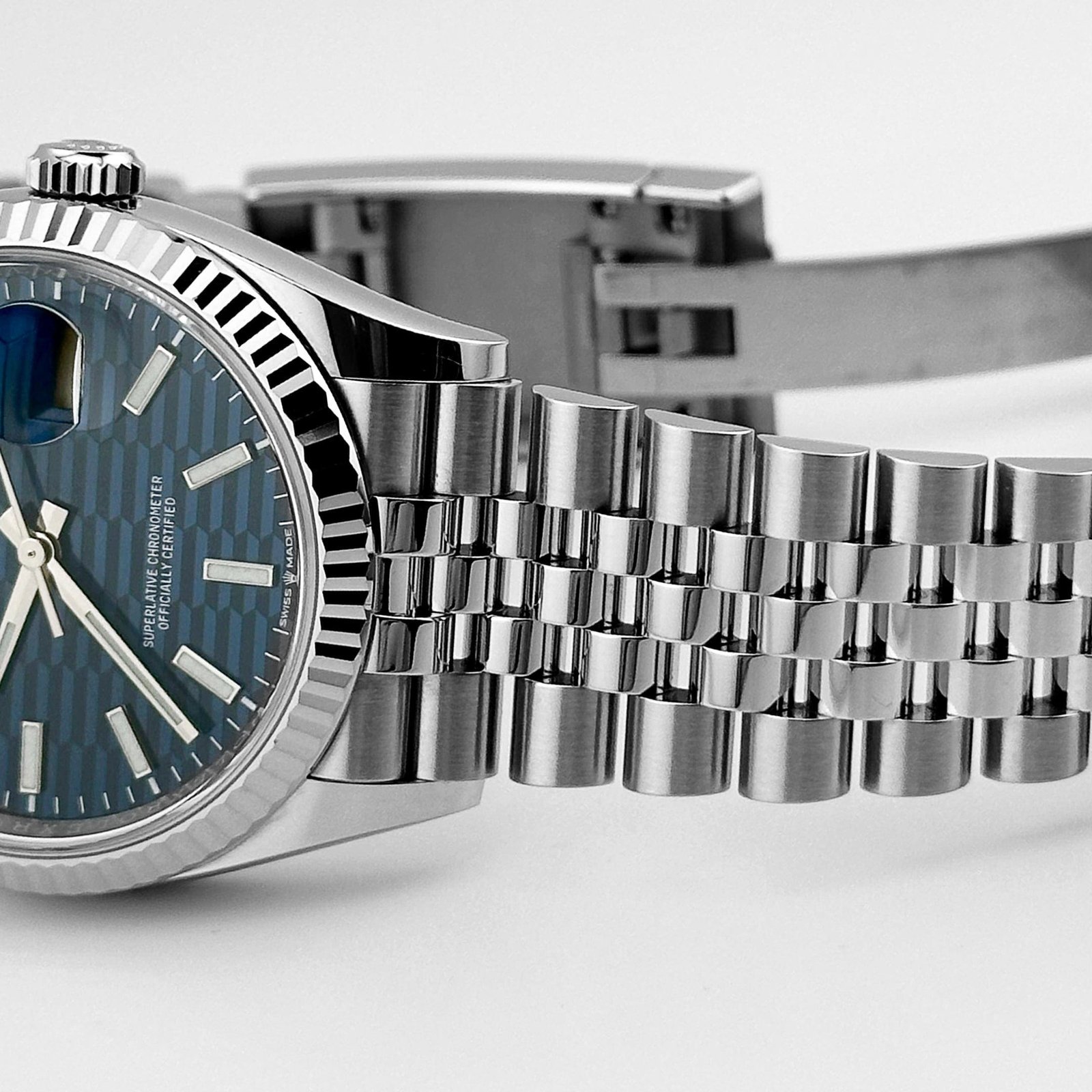 R01ex Datejust 36 126234 Stainless Steel Blue Motif Dial Jubilee (2023)